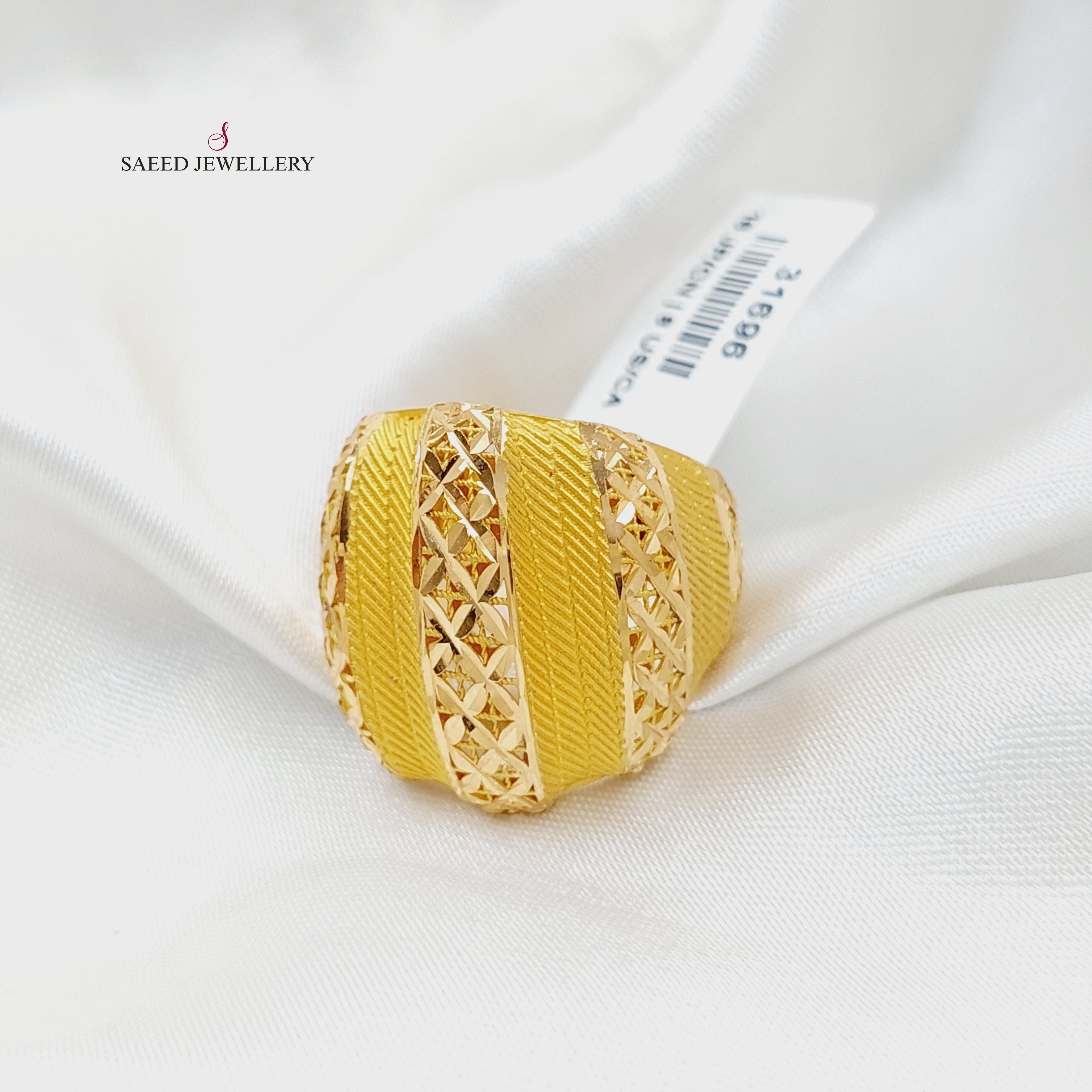 Exquisite Turkish Ring for Women - Handcrafted Silver & Gold Plated Jewelry - Perfect for Weddings, Parties & Special Occasions
