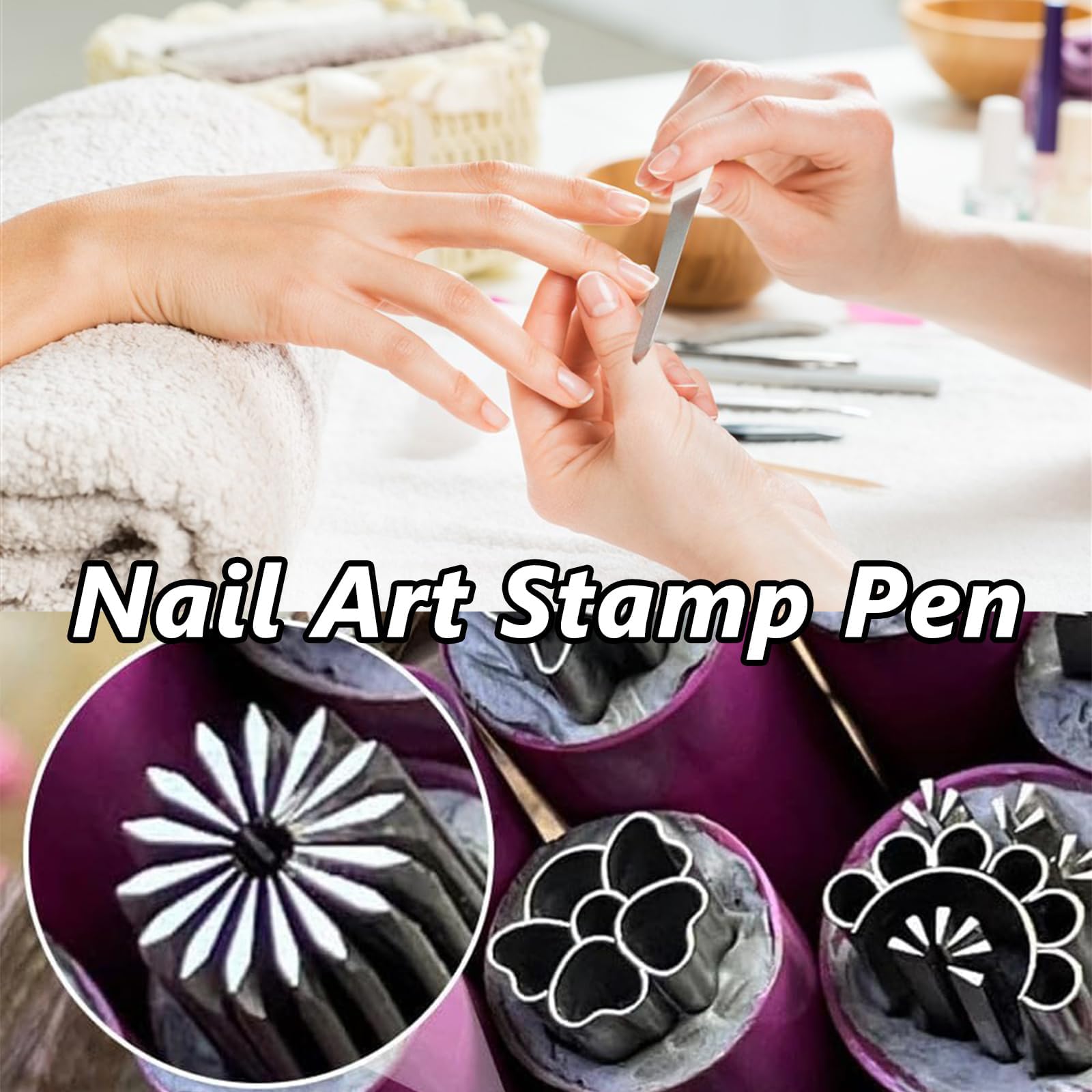 15Pcs Nail Art Stamp Pen Set - Professional Dotting Tools for DIY Nail Designs, Easy to Use Nail Graffiti & Stamping Kit for Women & Girls - Perfect for Home Manicures, Salon Use & Nail Art Parties
