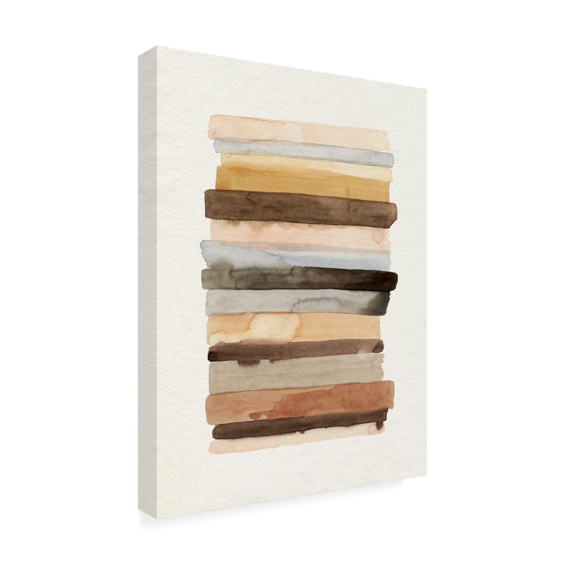 Grace Popp 'Arid Layers II' Canvas Wall Art Print - Modern Abstract Desert Landscape Painting for Living Room, Bedroom & Office Decor