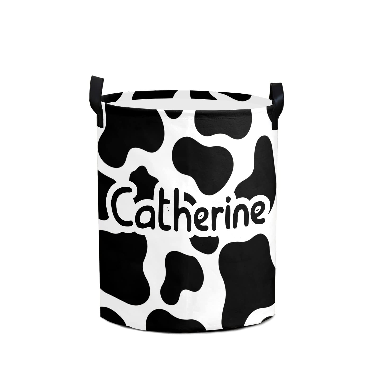 Custom Personalized Animal Laundry Basket with Name - Toy Storage Organizer & Dirty Clothes Hamper with Handle for Bathroom, Living Room, Nursery (Style 1) - Perfect for Kids' Room Decor & Home Organization