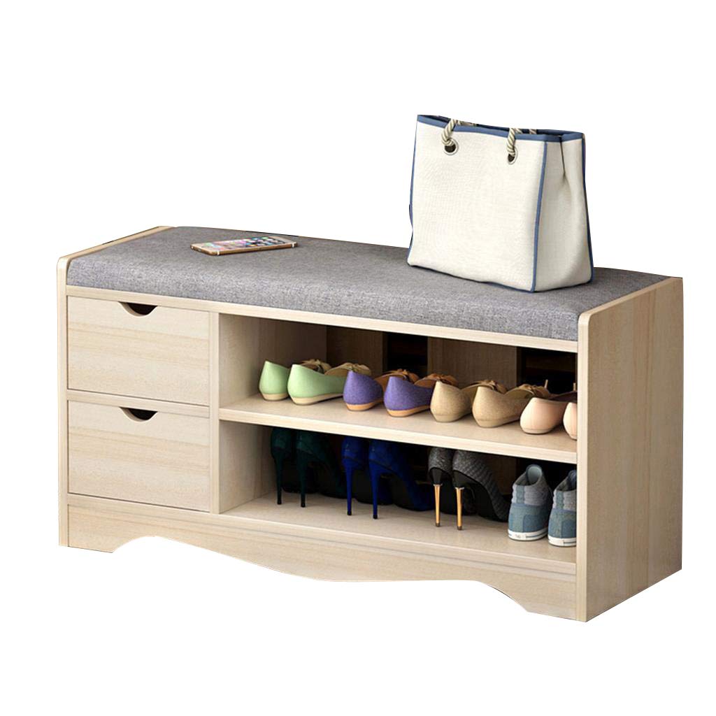 Modern Shoe Rack Cabinet - 80cm x 30cm x 43cm Breathable Shoe Storage Bench with 80kg Capacity - Simple Console Design for Entryway, Hallway & Closet Organization (Color: A)