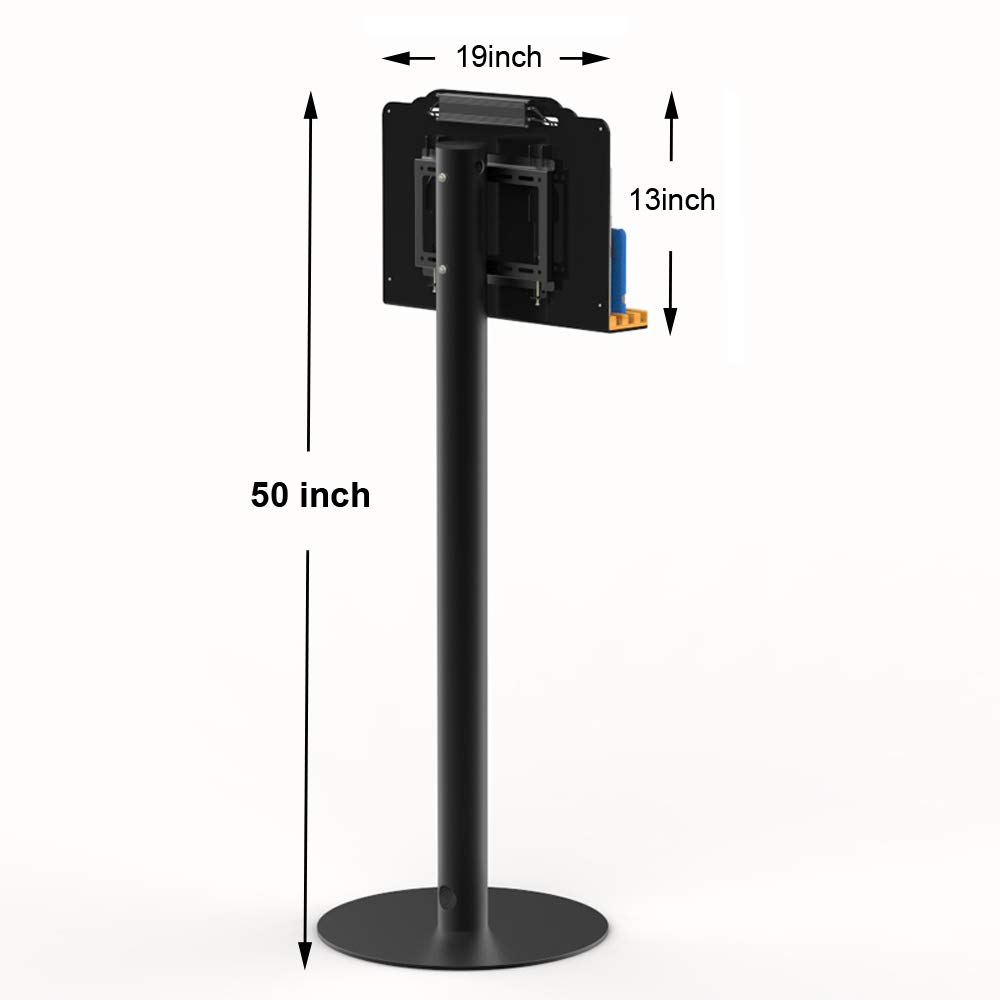 8-Port High-Speed Public Cell Phone Charging Station with Cables - Floor Stand Tower for Airports, Hospitals & Banks - Universal Compatibility for Smartphones & Tablets - Perfect for High-Traffic Public Spaces & Waiting Areas