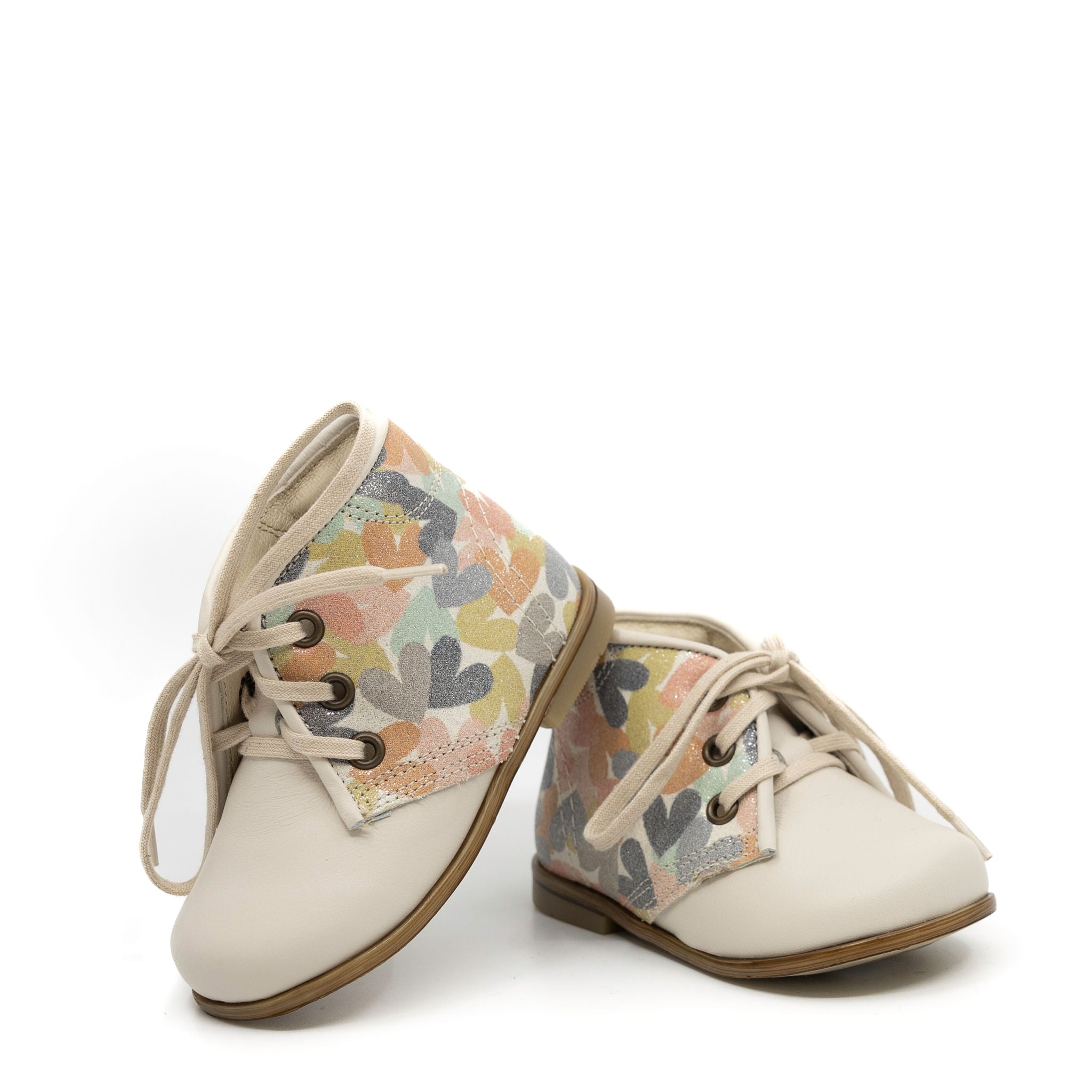 Emel Heart Print Baby Booties - Soft & Comfortable Infant Shoes for Newborns & Toddlers - Perfect for Everyday Wear, Photo Shoots & Special Occasions