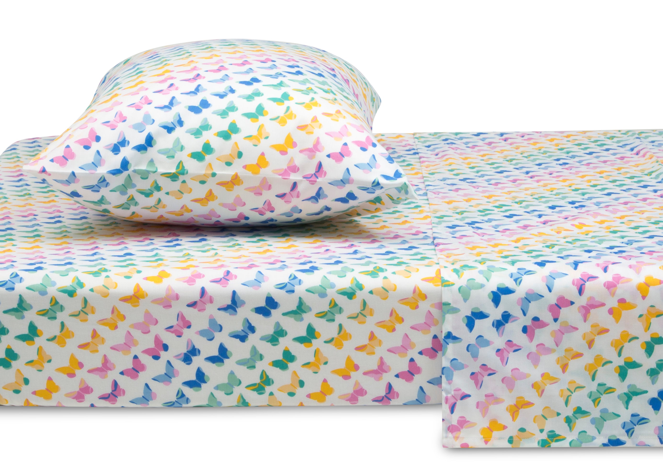 Butterflies 3-Piece Twin Sheet Set - Soft Microfiber Bedding for Kids & Teens - Perfect for Bedrooms, Dorms, and Sleepovers