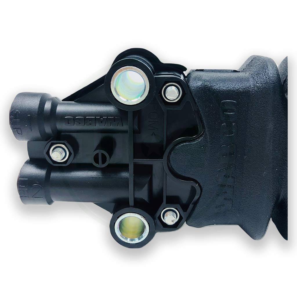 Wabco S4640070040 Air System Leveling Valve - Heavy Duty Black Replacement for Trucks & Trailers - Perfect for Commercial Vehicle Suspension Maintenance