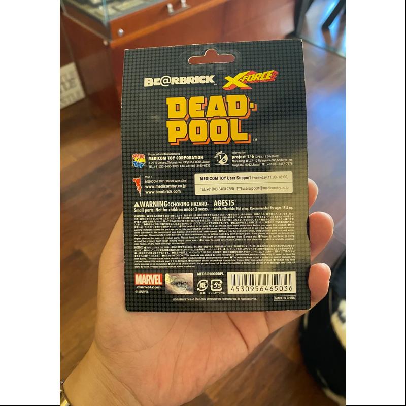 Marvel Deadpool Bearbrick 100% Limited Edition Collectible Figure - Perfect for Marvel Fans, Home Decor & Gift Giving