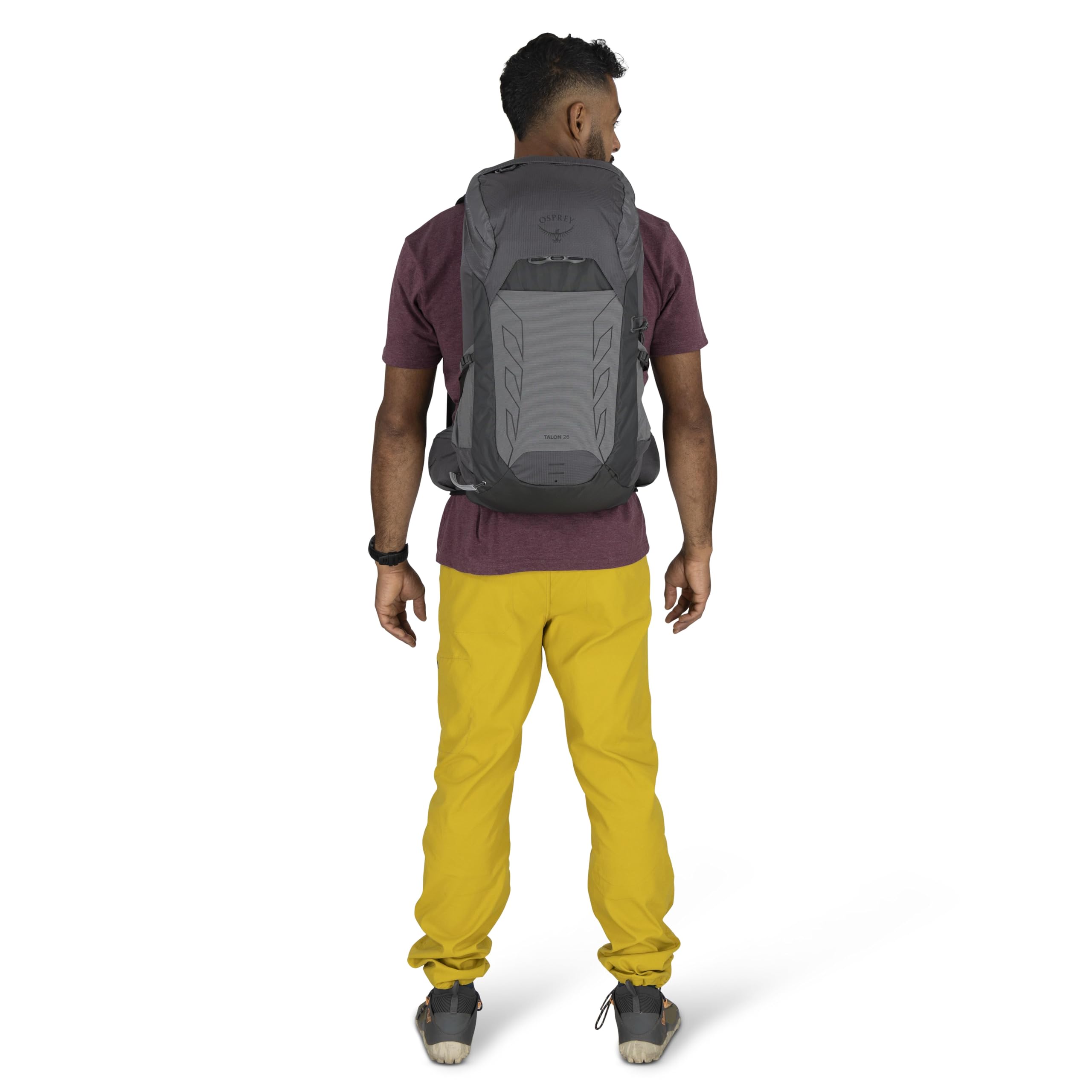 Osprey Talon 26L Men's Lightweight Hiking Backpack with Hipbelt - Water-Resistant Daypack for Outdoor Adventures, Travel & Trekking | Phantom Grey/Dark Charcoal
