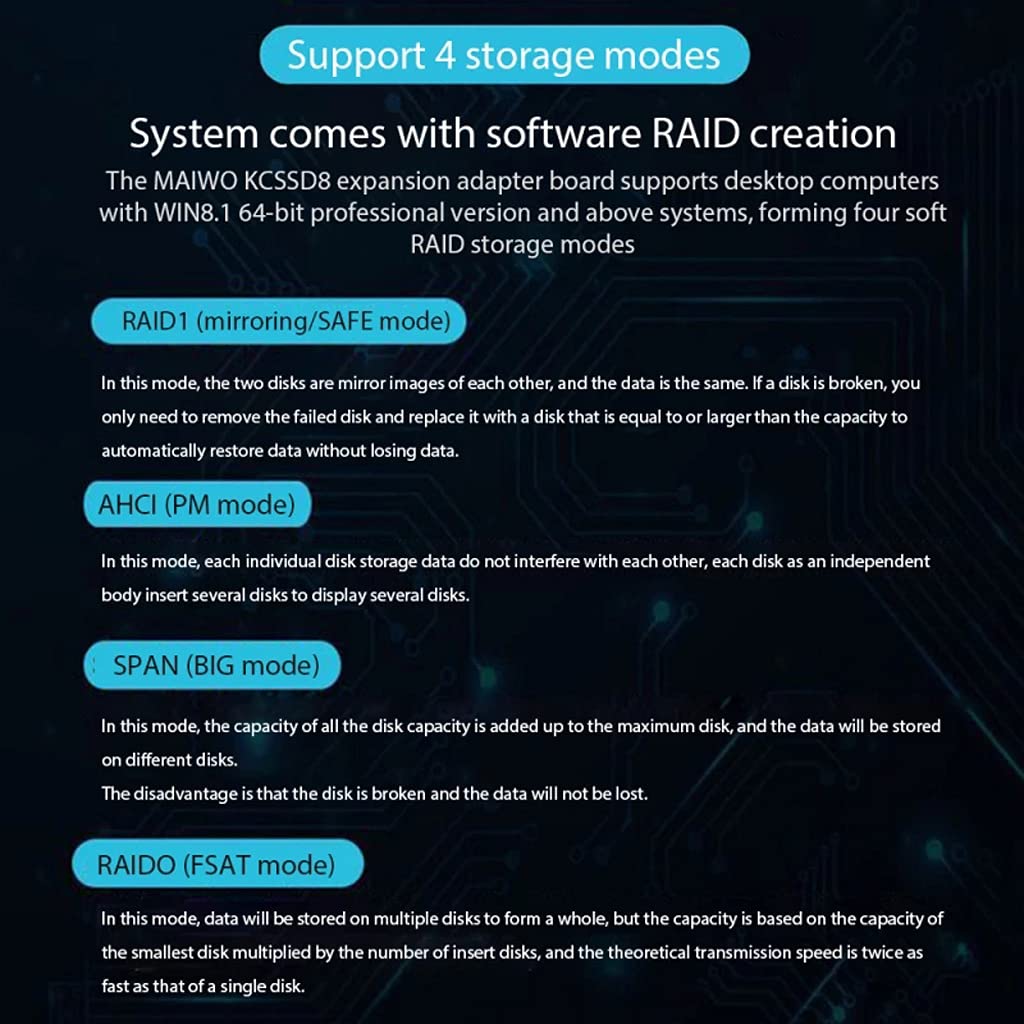 PCIe 6G SSD Adapter Card - M.2 NVMe to PCIe Expansion Card for PC, Supports 16 Devices - Perfect for Gaming Rigs, Workstations & Data Servers