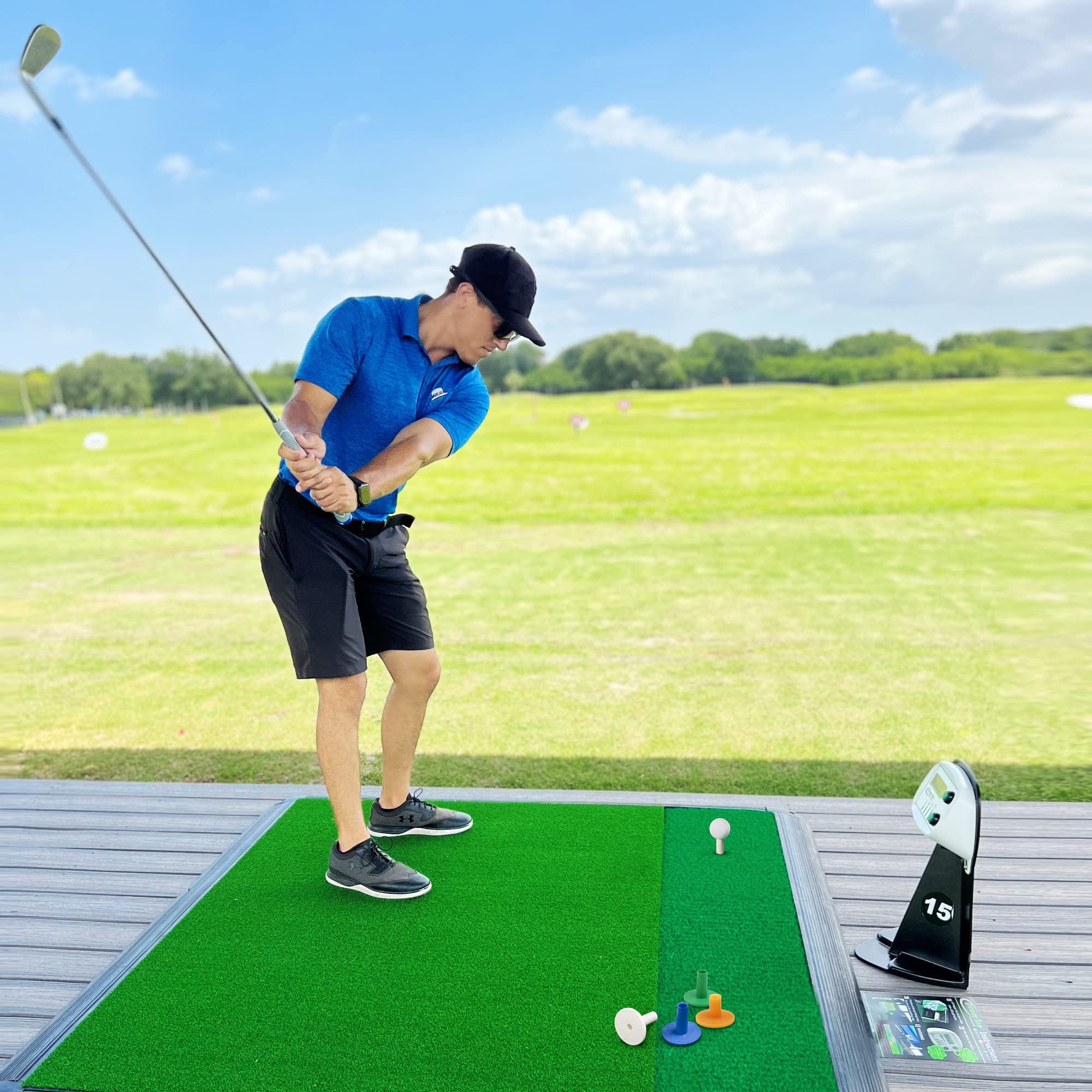 Premium Golf Rubber Tees for Practice & Training - Mixed Size Driving, Putting & Chipping Tees - Compatible with Golf Mats & Nets - Ideal for Indoor/Outdoor, Backyard, Home & Office Use - Perfect for Driving Range Practice & Backyard Golf Sessions
