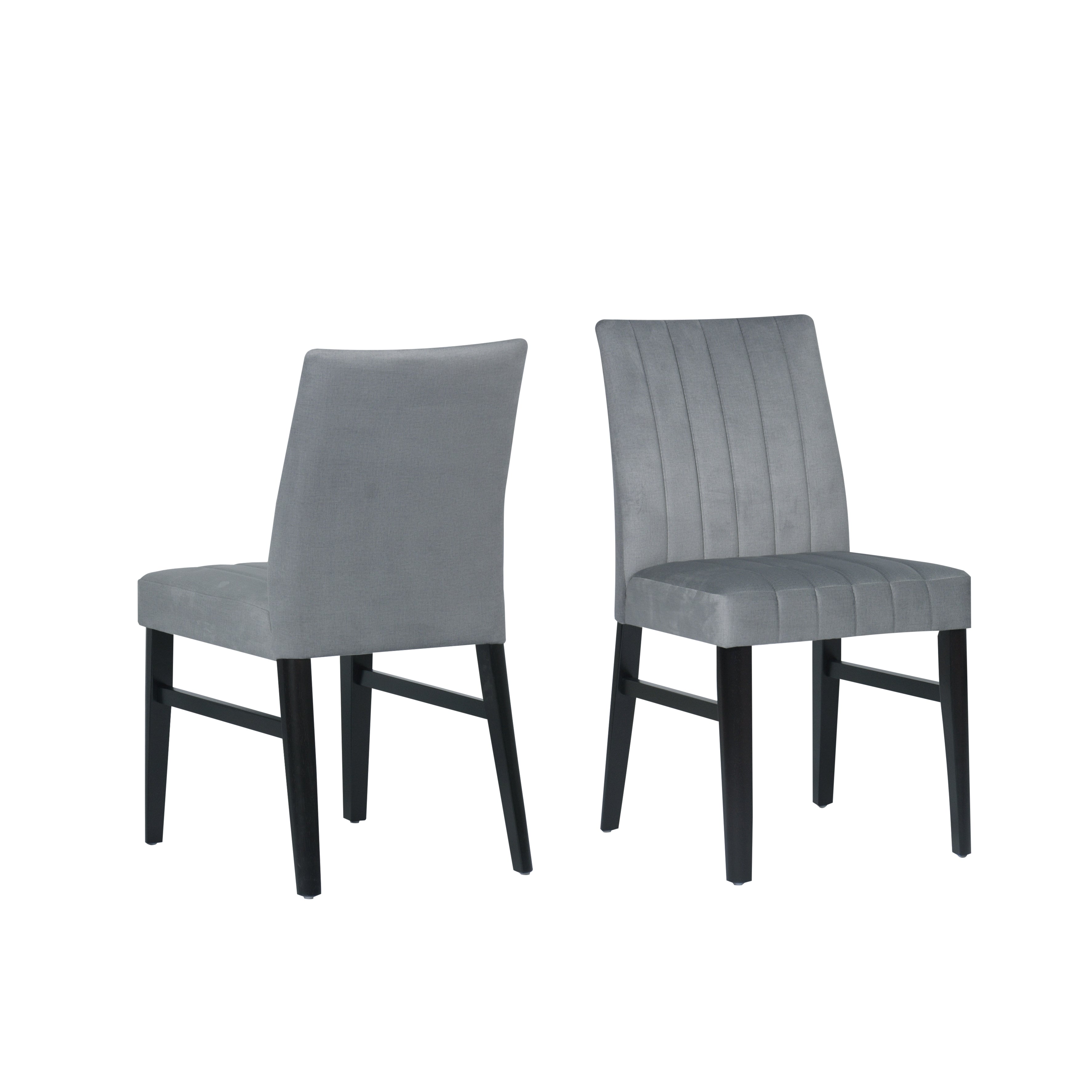 Roundhill Furniture Wendell Contemporary Upholstered Dining Chairs Set of 2 - Modern Kitchen & Dining Room Seating for Home & Restaurant Use
