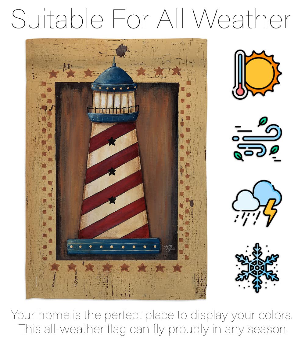 Patriotic Lighthouse Flags Set - 28