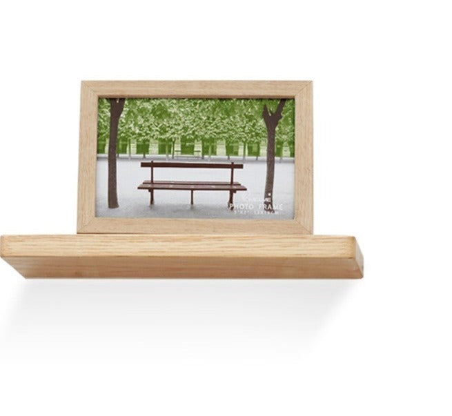 Solid Oak Wood Wall Shelf - Rustic Floating Shelf for Living Room, Bedroom, Kitchen Storage & Decor - Handmade Hanging Wall Rack for Home Organization