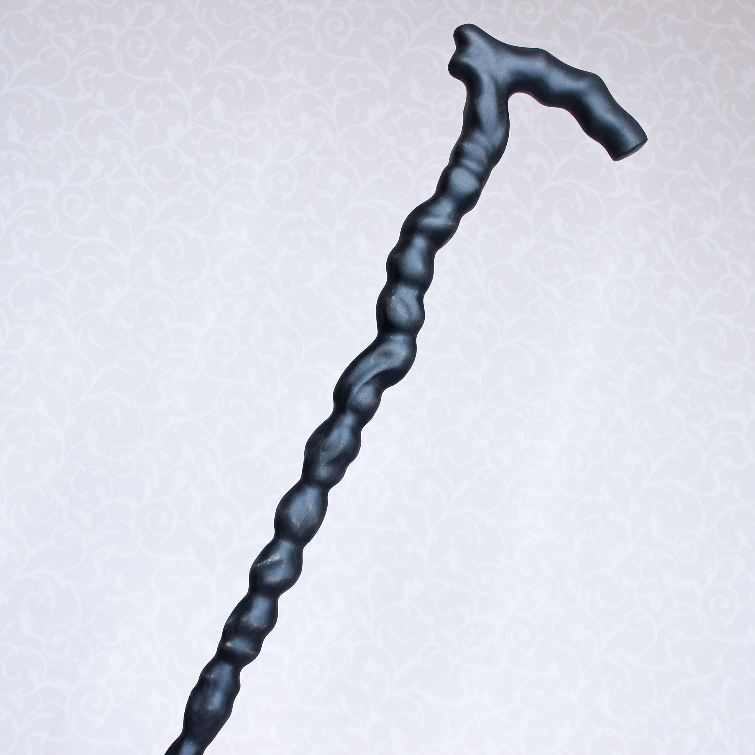 Hand Carved Original Wooden Cane - Custom Black Walking Stick for Hiking & Outdoor Activities - Perfect for Elderly Support, Fashion Accessory & Travel Aid