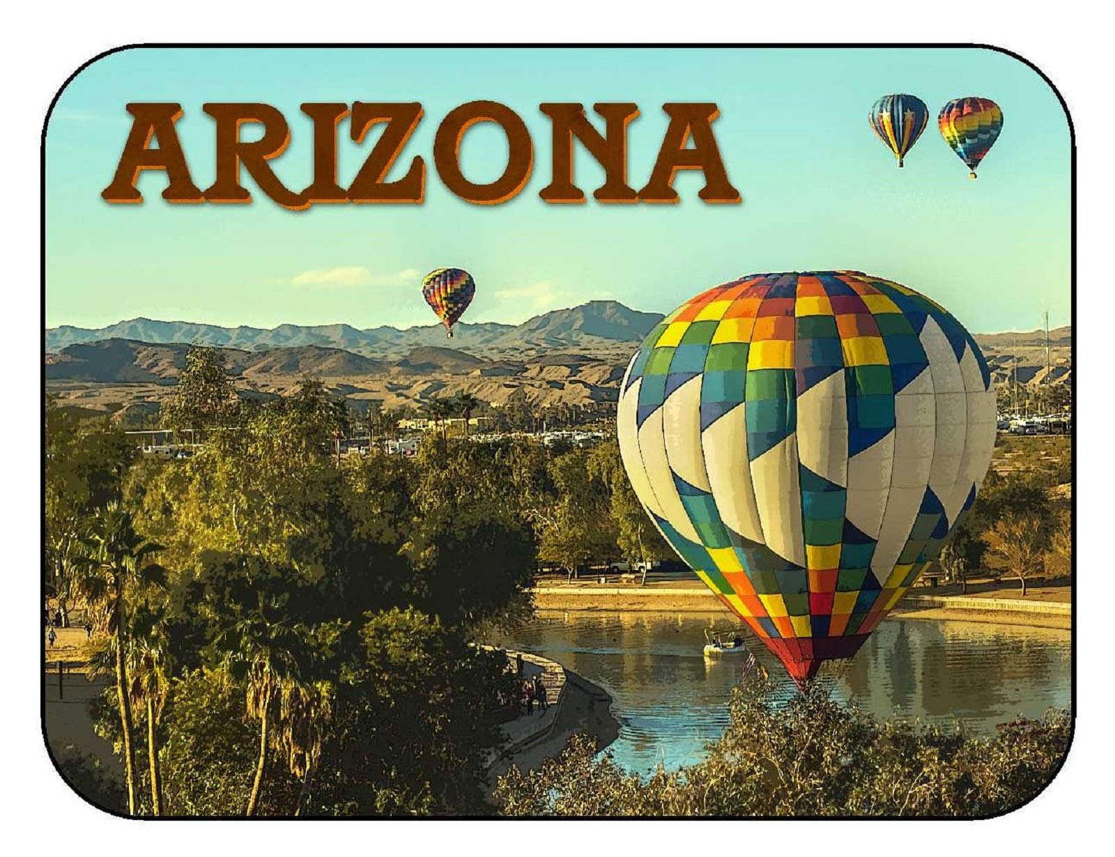 Arizona Hot Air Balloon Fridge Magnet - Souvenir Gift for Travel Lovers, Perfect for Refrigerators, Lockers & Office Decor