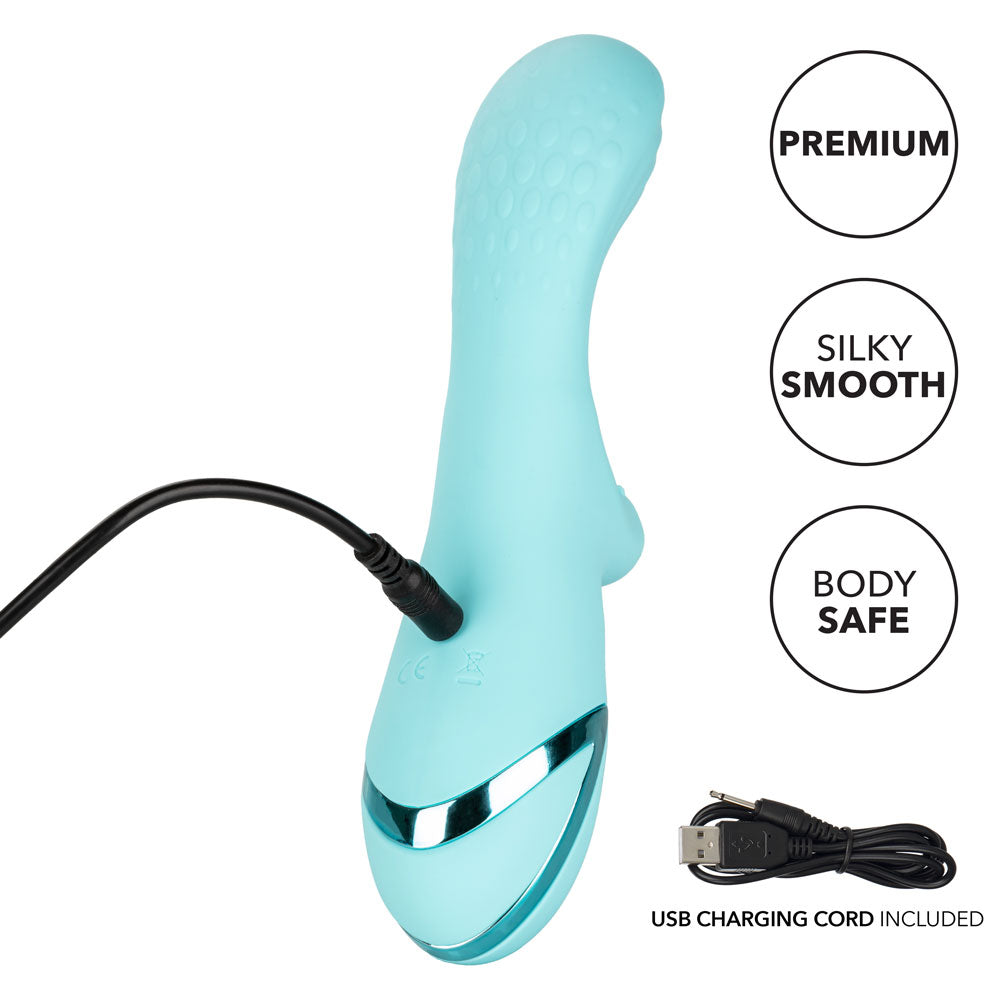 California Dreaming Catalina Climaxer Rotating Rabbit Vibrator - Powerful Dual Stimulation for Women - Perfect for Solo Play & Couples Intimacy