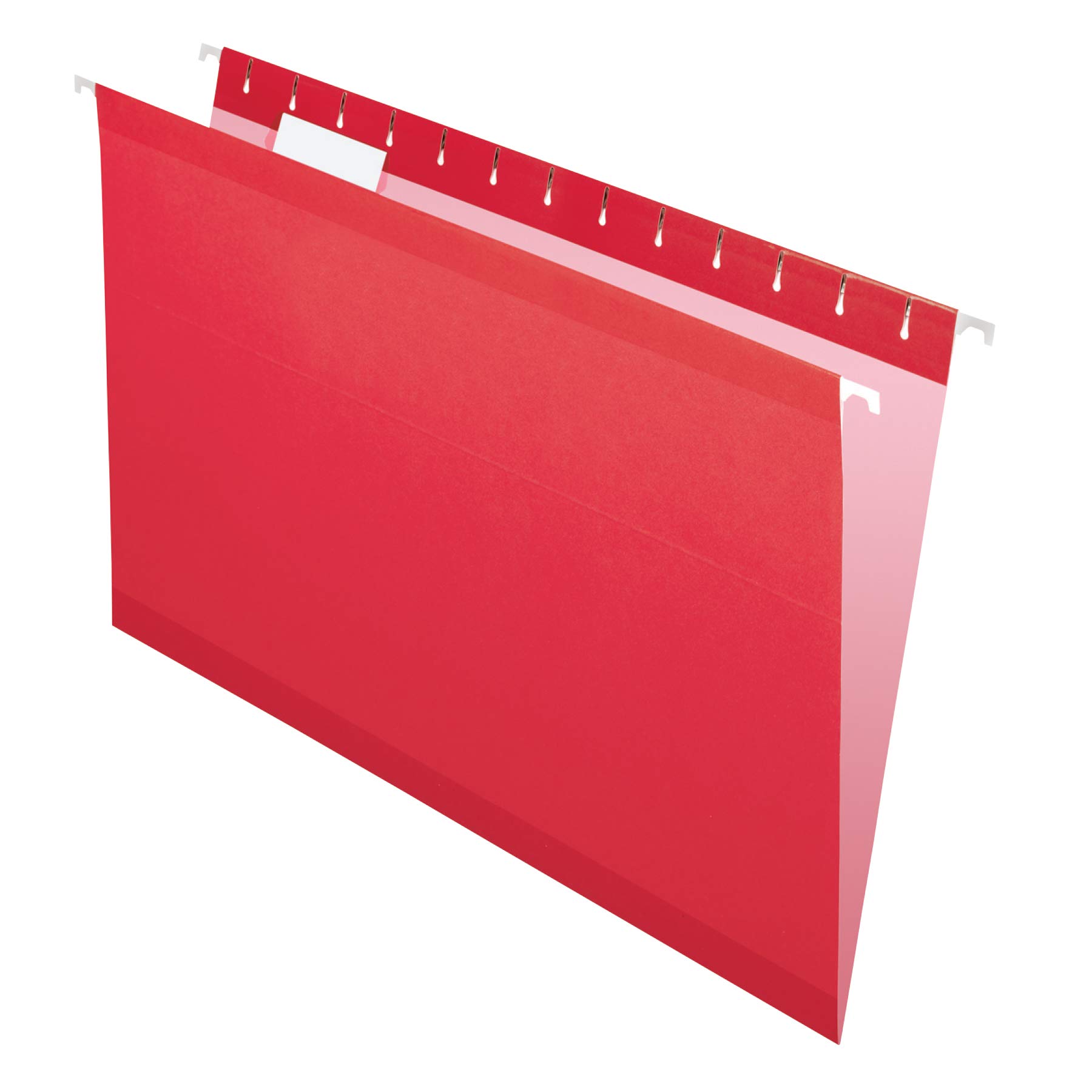 Pendaflex Reinforced Hanging File Folders - Legal Size 1/5 Cut, Red (25 Pack) - Durable Office Organization for Filing Cabinets & Document Storage