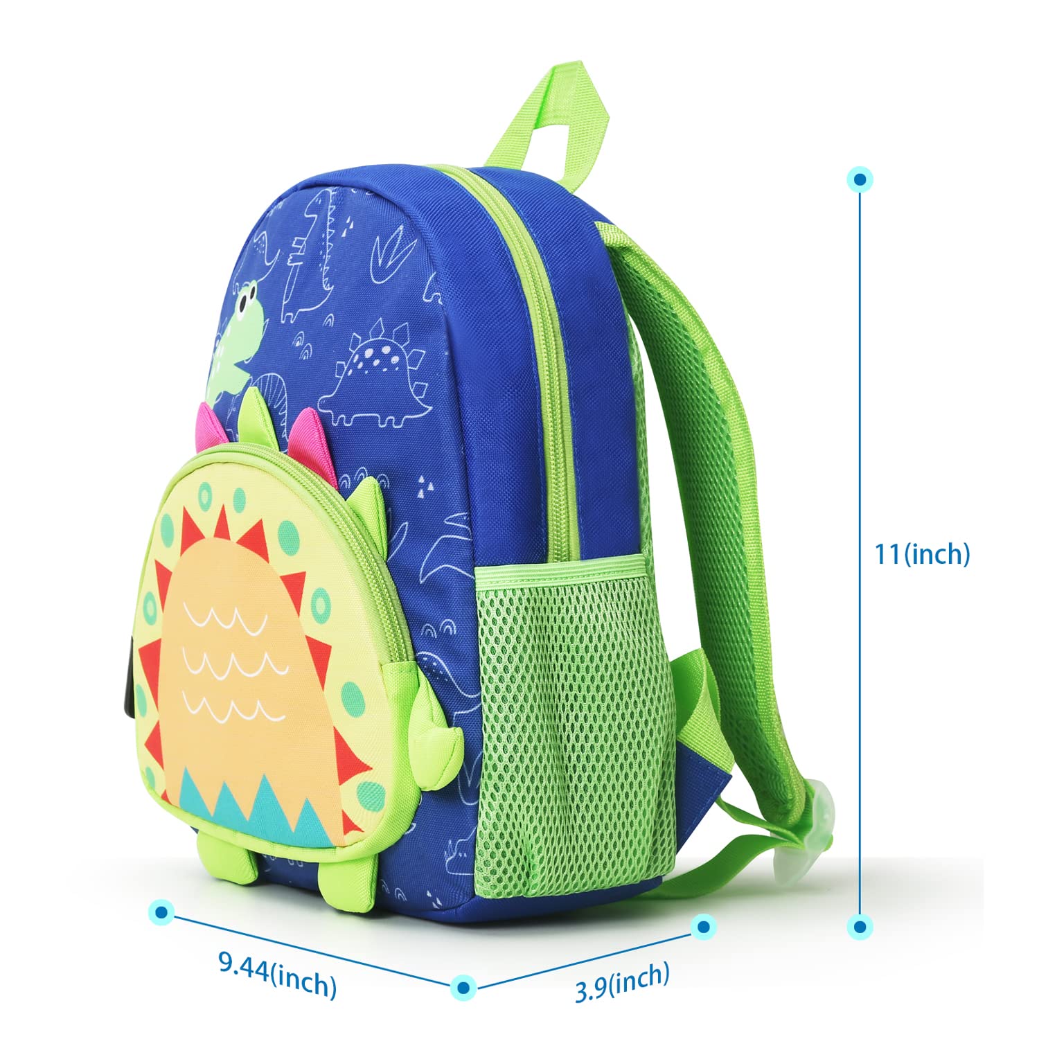 Cute Animal Cartoon Toddler Backpack for Boys & Girls - Lightweight Preschool Travel Bag for Daycare, Kindergarten & Outdoor Adventures