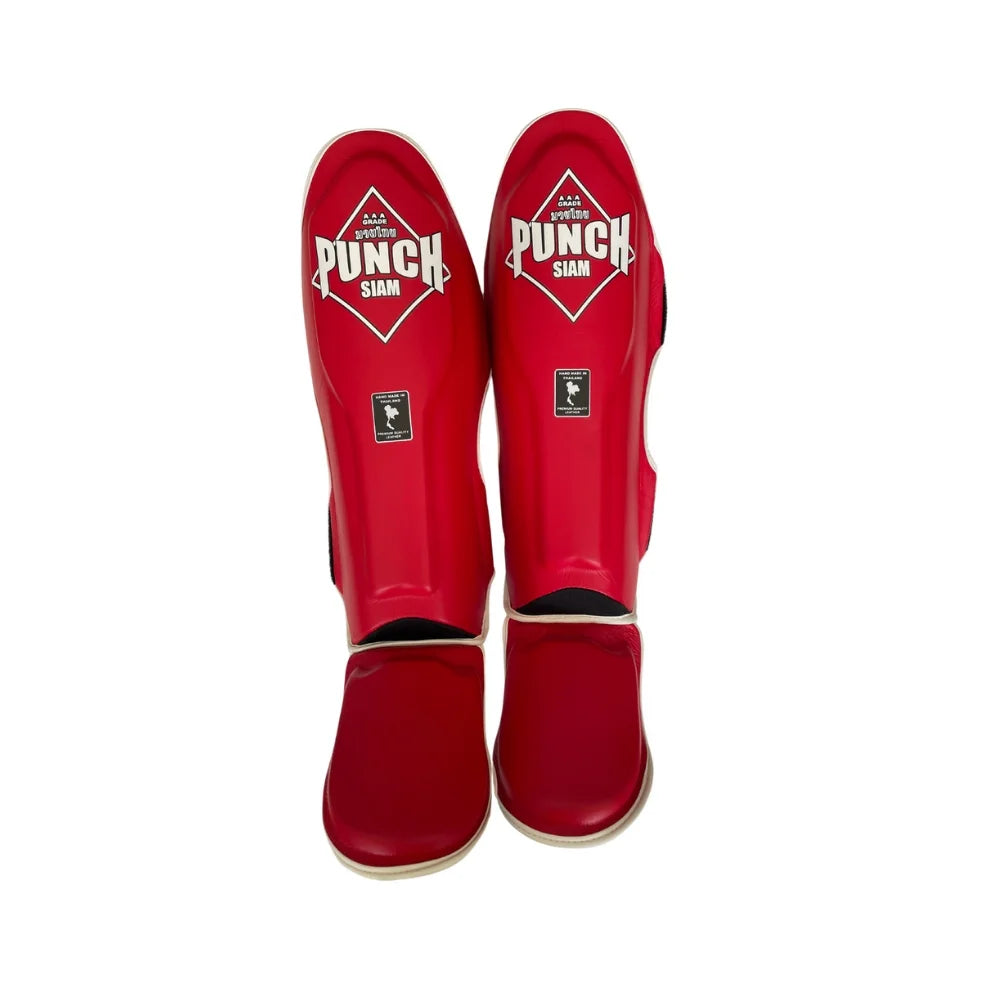 Premium Siam™ Leather Shin Pads - High-Quality Soccer Shin Guards for Men & Women - Perfect for Training, Matches & Sports Protection