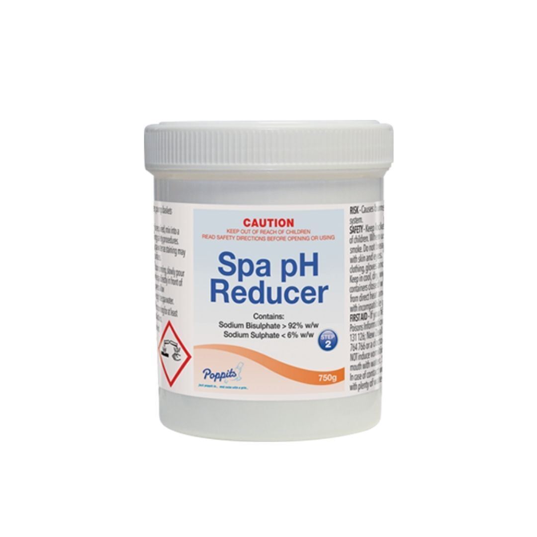 Poppit Spa pH Reducer 750g - Professional Pool & Hot Tub Water Balancer for Crystal Clear Water | Perfect for Inground & Above Ground Spas
