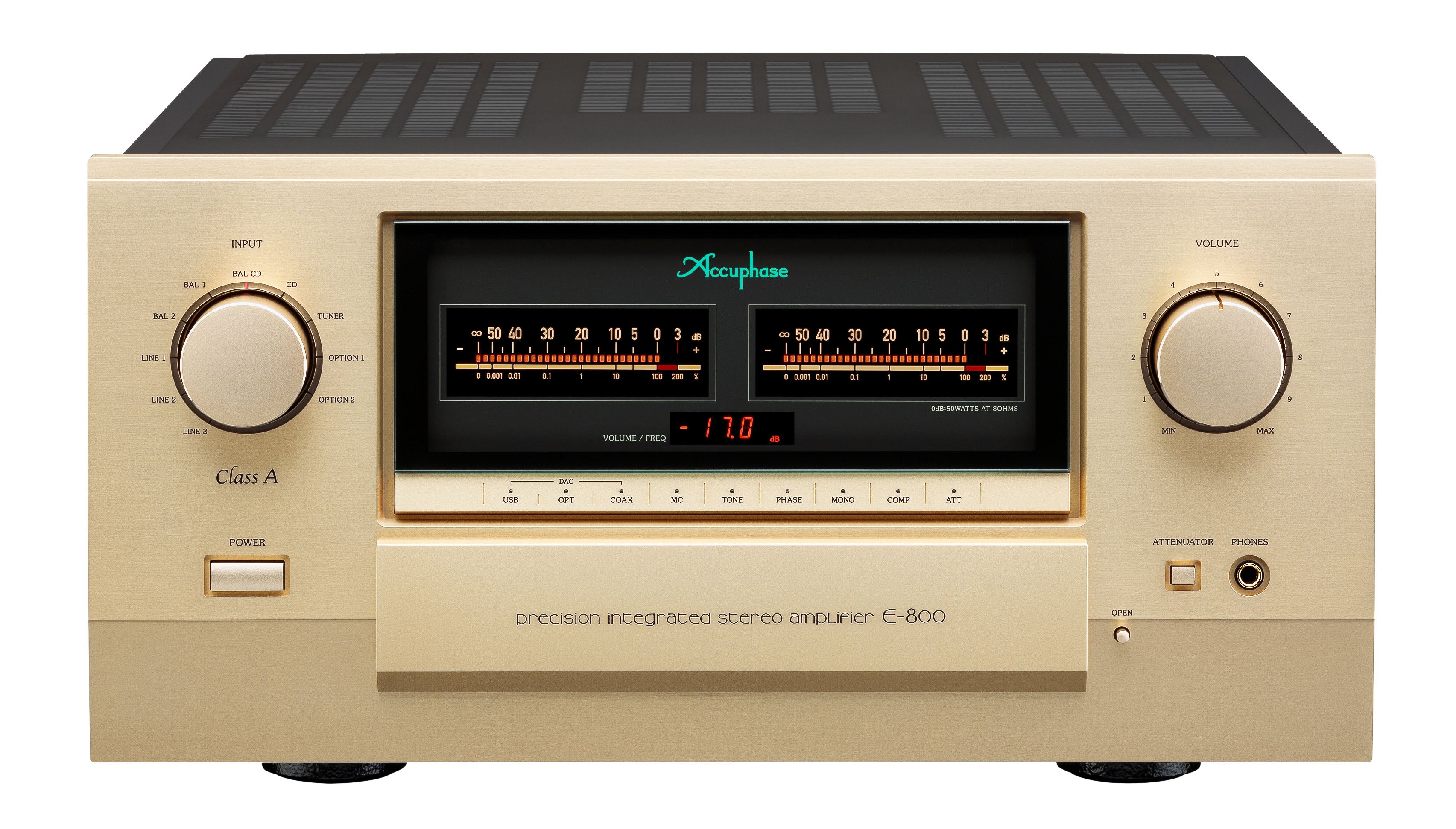 Accuphase E-800 Class A High-End Integrated Stereo Amplifier - Audiophile Home Audio System for Music Listening & Hi-Fi Sound Experience