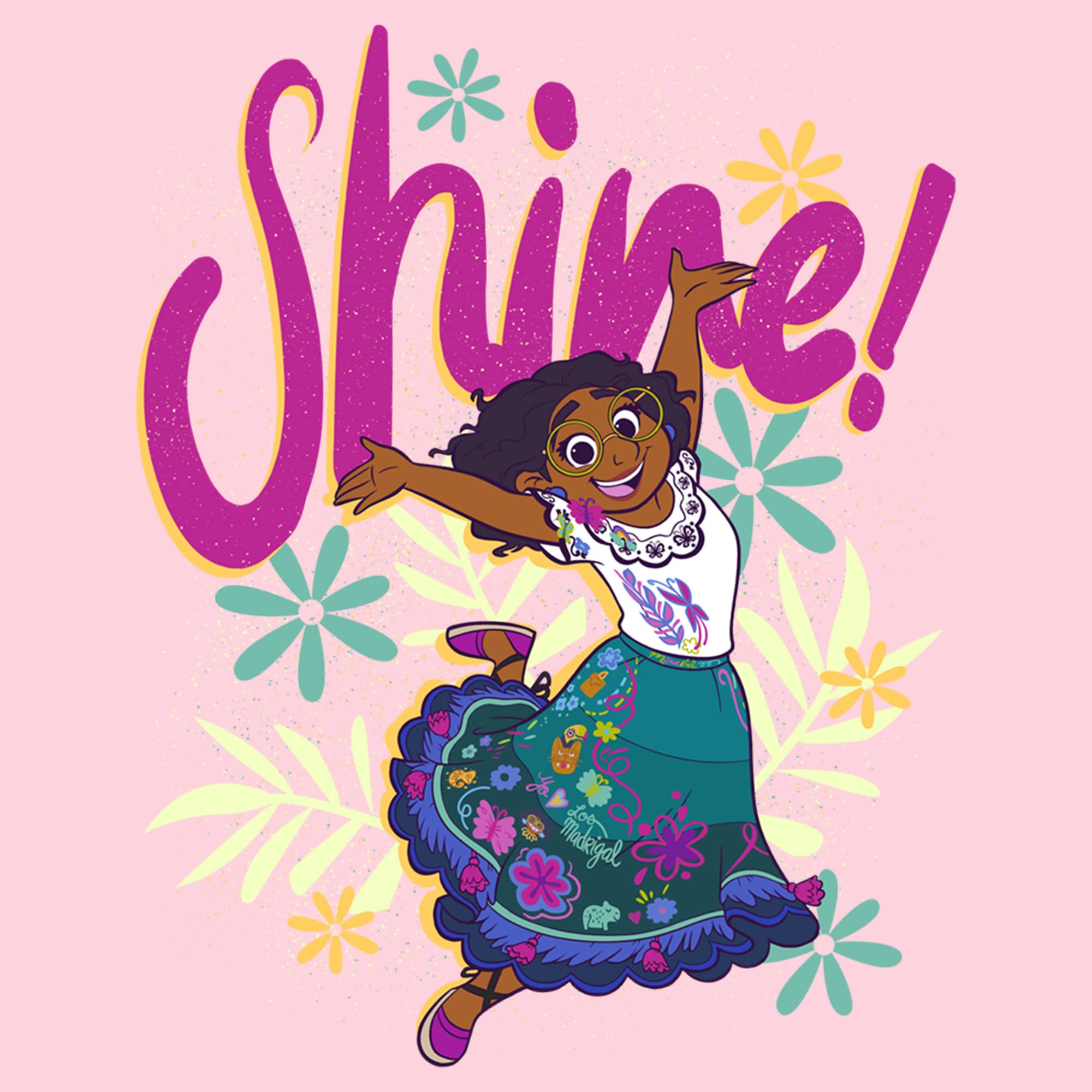 Disney Junior's Shine Graphic T-Shirt for Kids - Soft Cotton Tee with Fun Character Design | Perfect for Playdates, Birthday Parties & Everyday Wear