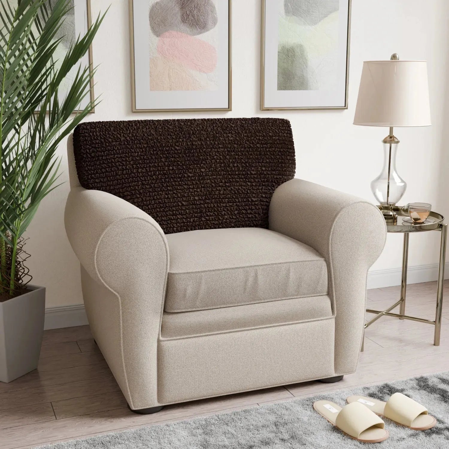 Premium Microfiber Seat Cushion Cover - Soft & Durable Sofa Chair Protector - Perfect for Living Room, Office, or Car Use