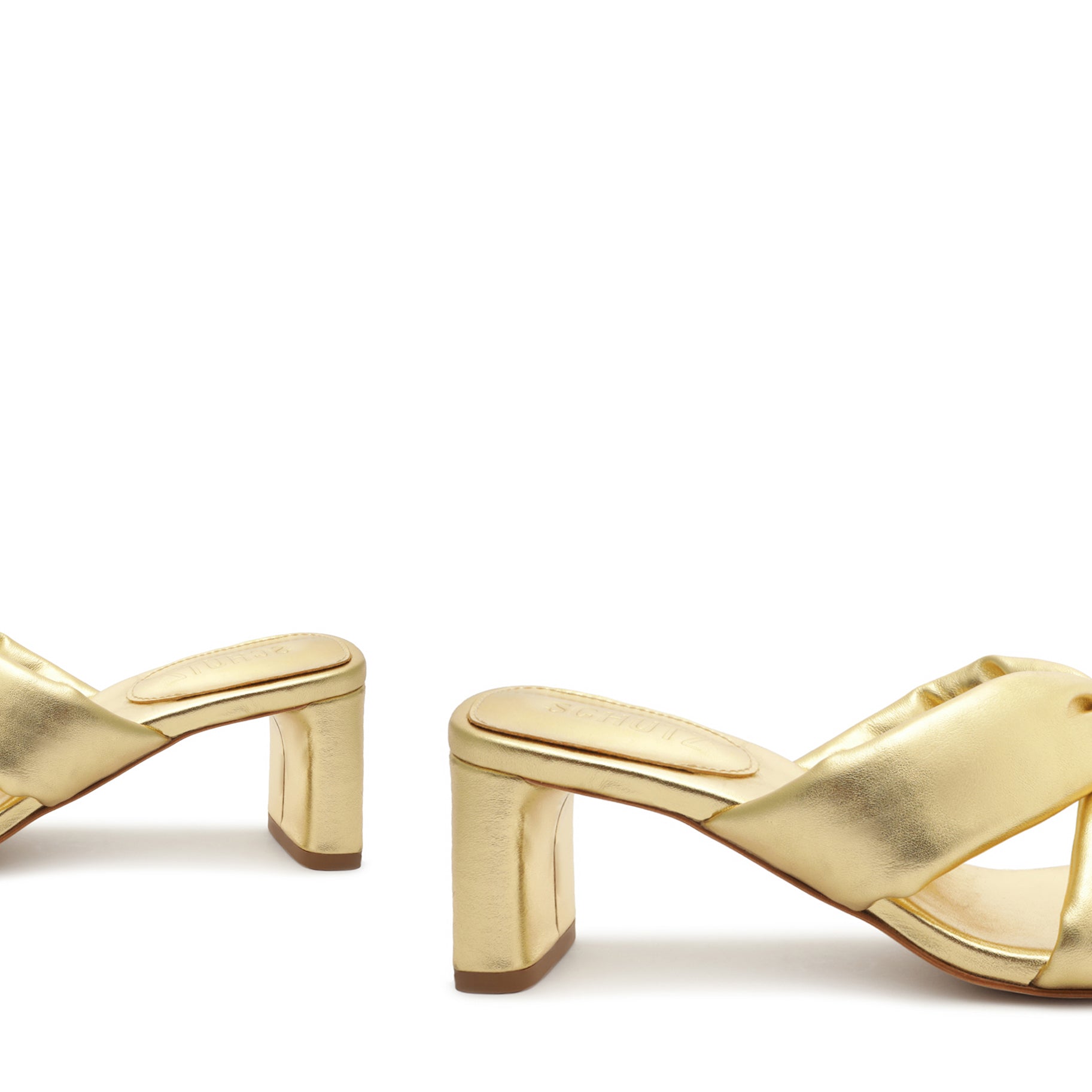 Fairy Mid Heel Metallic Leather Sandals for Women - Comfortable Dressy Gladiator Sandals for Summer, Parties & Weddings