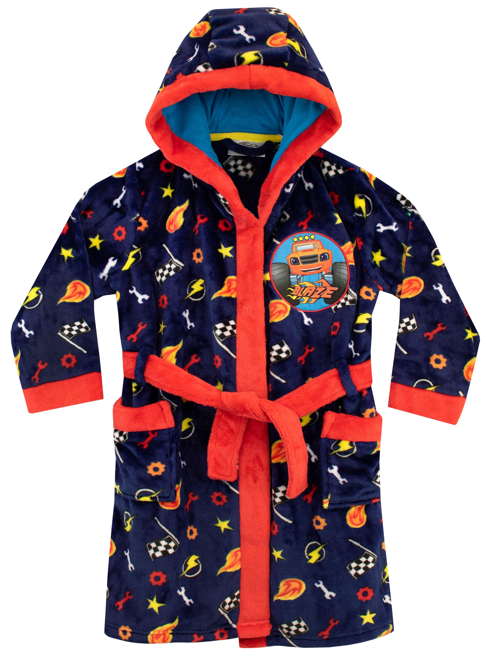 Blaze and the Monster Machines Boys' Robe - Soft Kids Bathrobe with Character Design - Perfect for Bath Time, Playtime & Birthday Gifts
