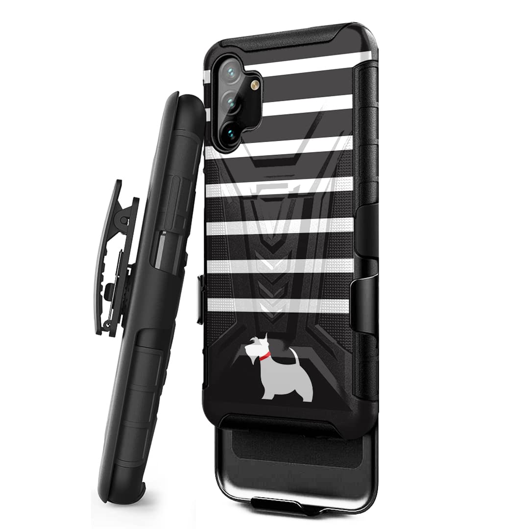 Shockproof Rugged Case for Samsung Galaxy A13 5G - Heavy Duty Kickstand Cover with Belt Clip for Outdoor Use