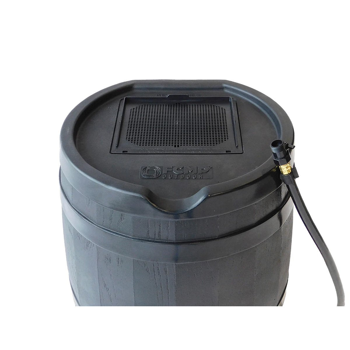 FCMP Outdoor Raincatcher 45 Gallon Water Barrel - Heavy Duty Rain Water Collection System for Garden, Lawn & Home Use