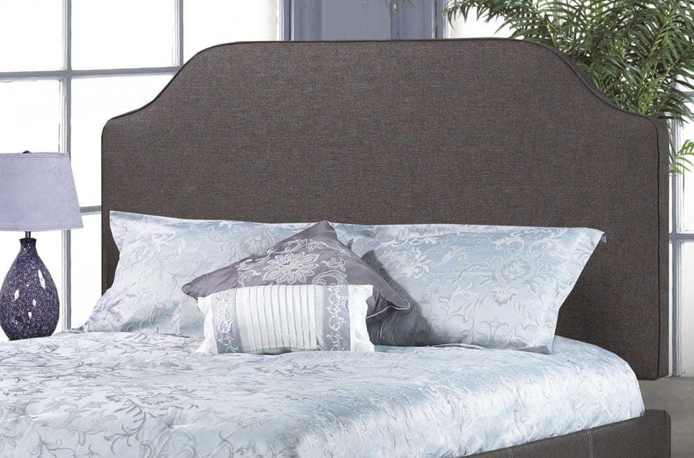 Canadian Made Upholstered Headboard - Queen Size Bed Frame Headboard with Nailhead Trim - Perfect for Master Bedroom & Guest Room Decor