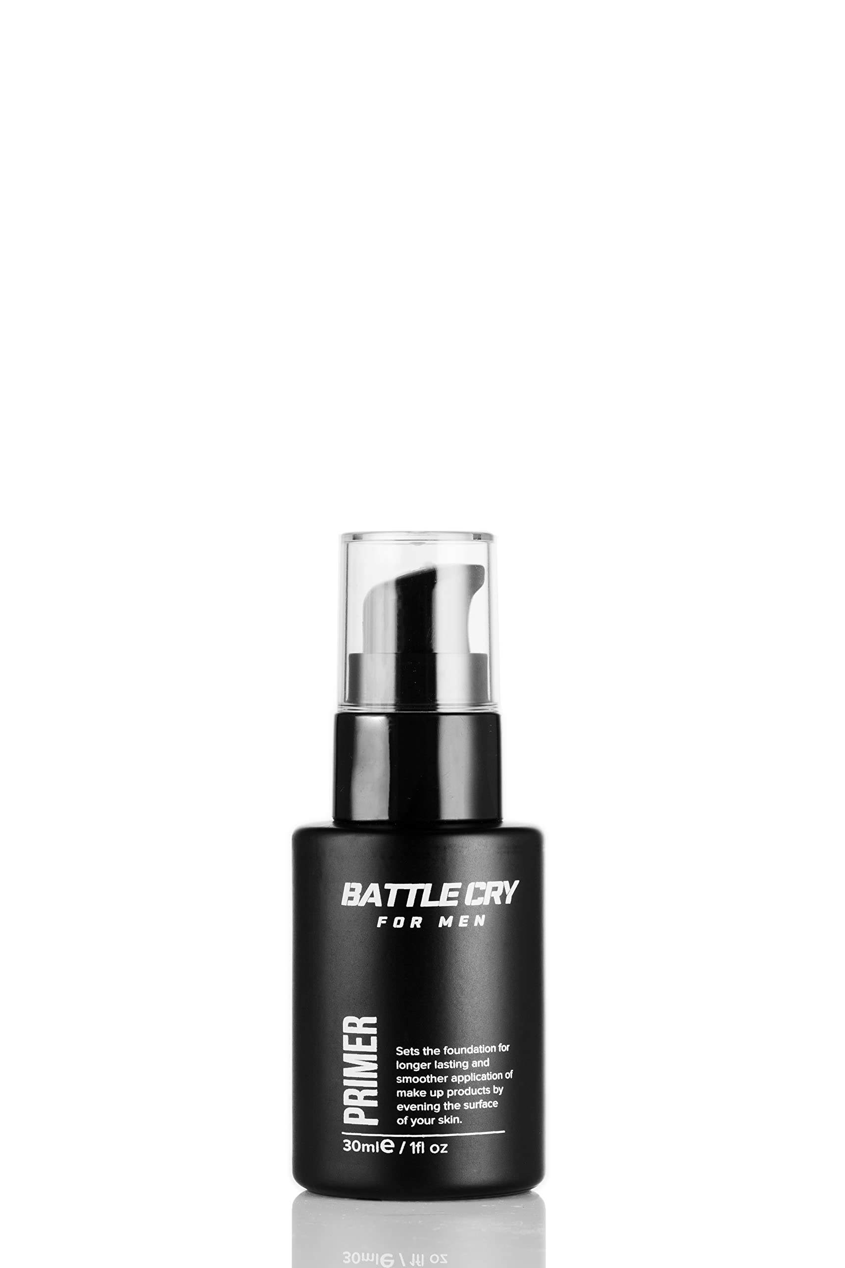 Battle Cry Men's Makeup Kit - Lightweight Liquid Foundation, Face Cleanser, Long-Lasting Primer, All-in-1 Party Makeup Set (Medium, 3-Pack) - Perfect for Cosplay, Halloween, and Special Events