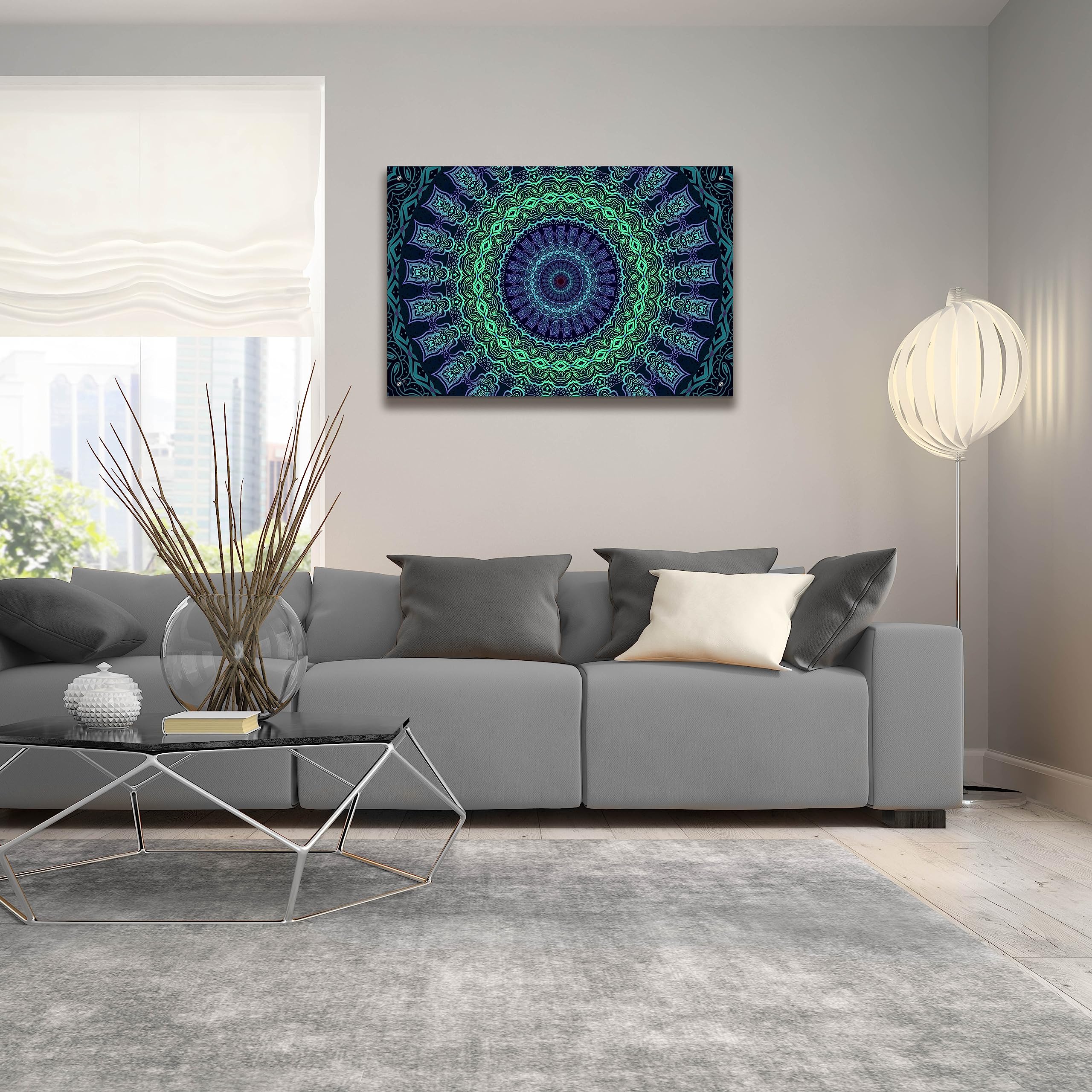 Epic Art 'Set And Setting 5' by Cameron Gray - 36x24 Inch Acrylic Glass Wall Art Decor for Living Room, Bedroom & Office | Modern Abstract Painting for Home & Office Decoration