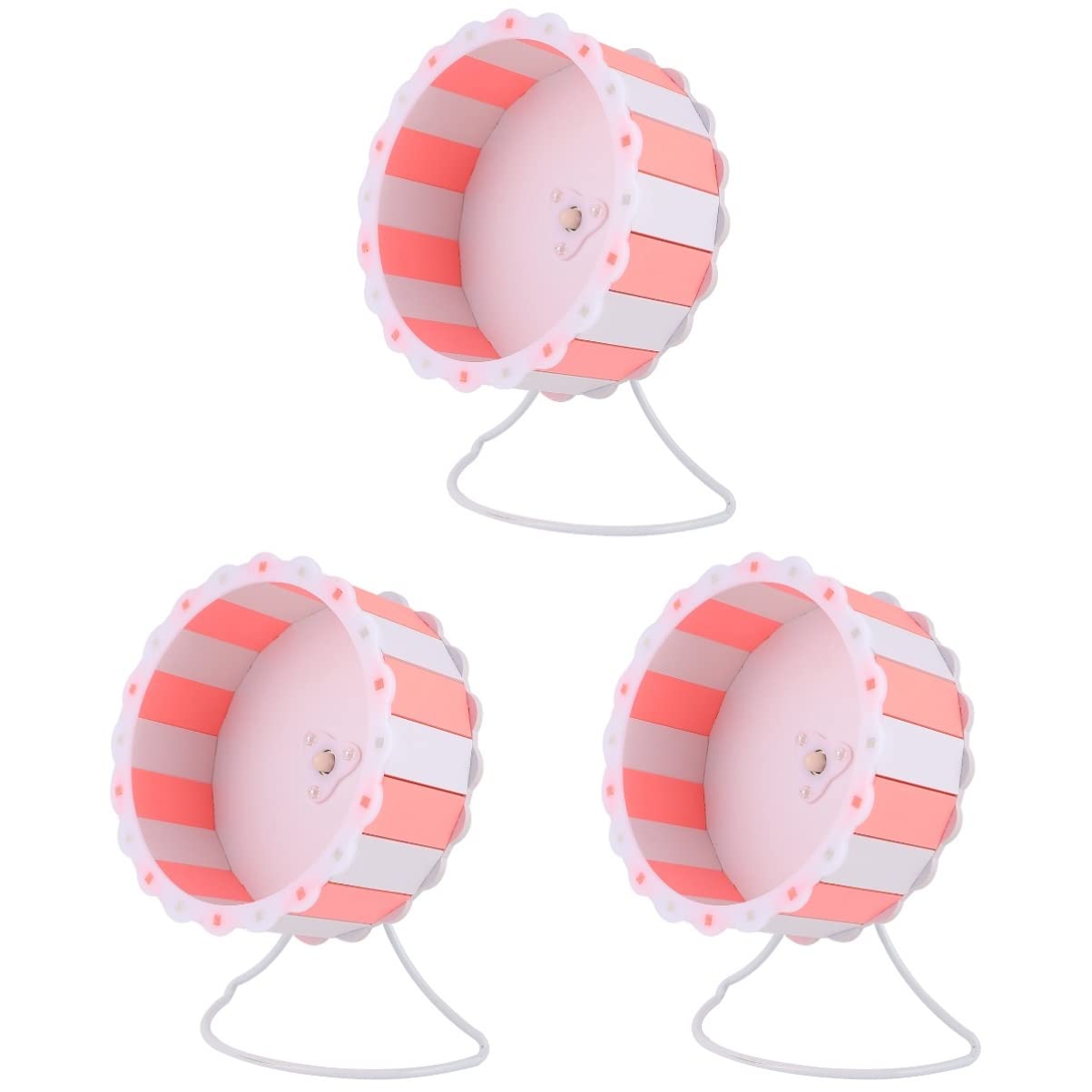 Balacoo 2-Pack Hamster Exercise Wheel - Silent Spinning Plastic Running Toy for Small Pets (Hamsters, Rats, Mice) - Flying Saucer Design for Cage Entertainment & Fitness