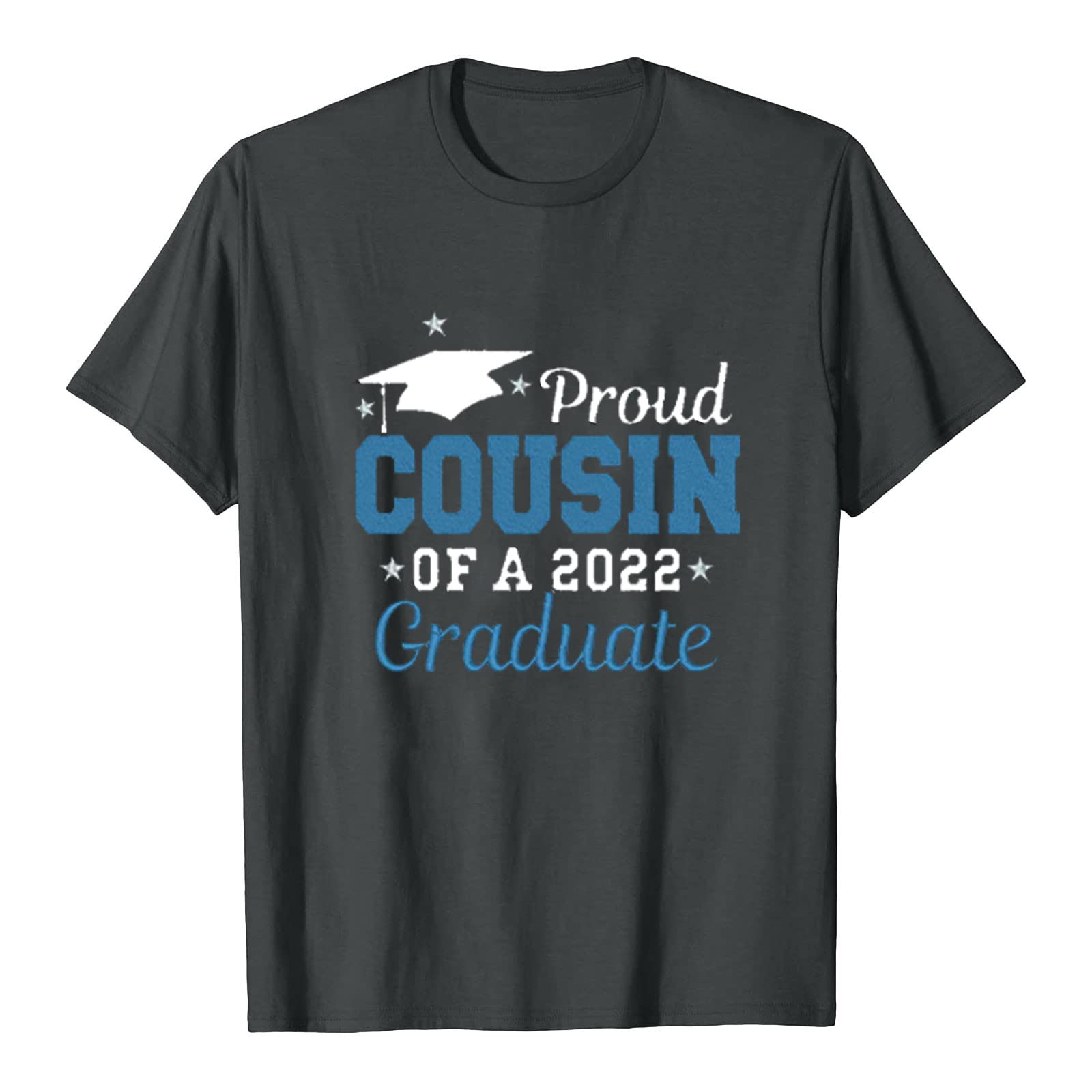 Plus Size Graduation Tops for Women - Basic Round Neck Short Sleeve Graphic Tee Shirt with Letter Print - Perfect for Summer, Commencement Ceremonies & Casual Outfits