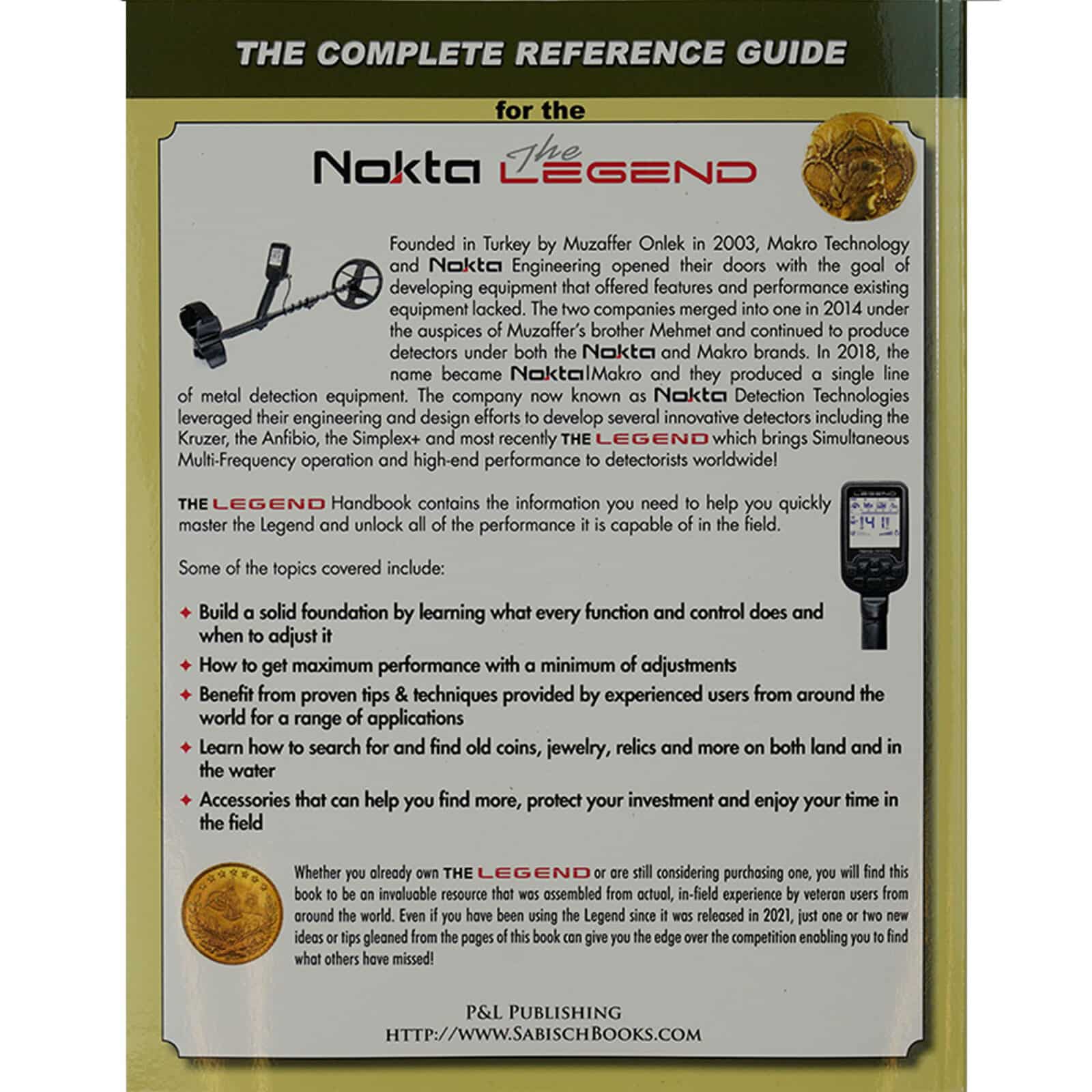 Nokta The Legend Metal Detector Handbook by Andy Sabisch - Ultimate Guide for Treasure Hunting & Metal Detecting Enthusiasts | Perfect for Beginners & Experts