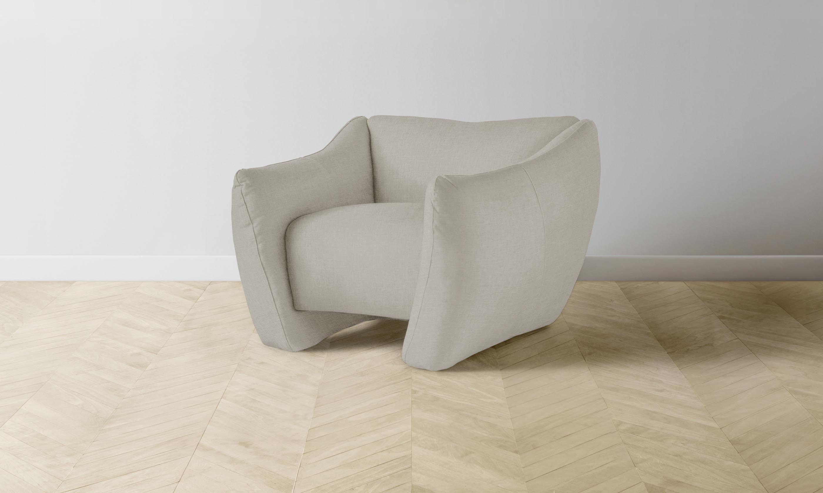 The Bond Chair - Premium Performance Linen Weave Beige Lounge Chair for Living Room, Bedroom & Office - Modern Comfortable Seating Furniture for Home Decor