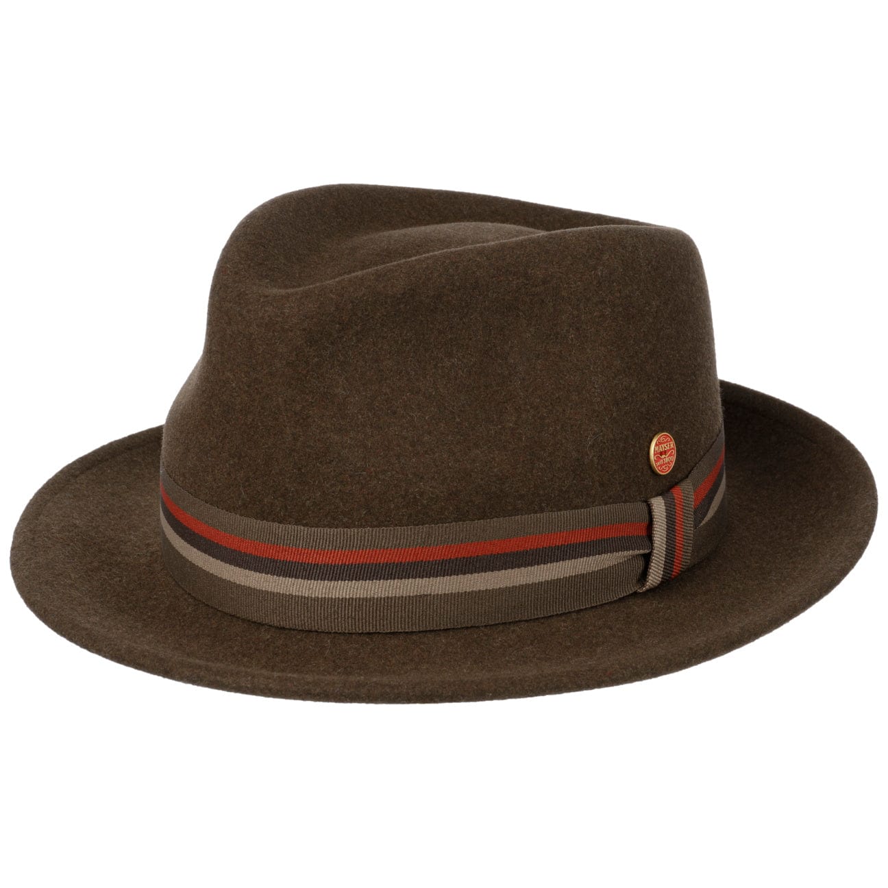 Stylish Maleo Stripes Trilby Wool Hat by Mayser - Classic Men's Winter Fashion Accessory for Outdoor Events, Weddings & Casual Wear