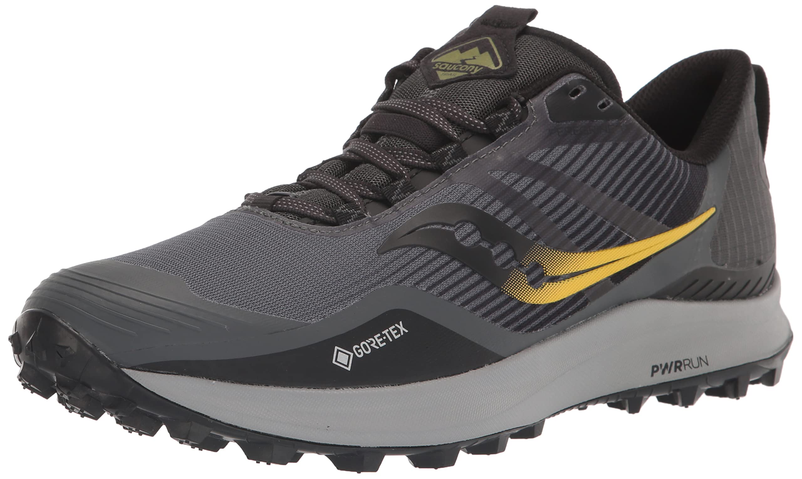 Saucony Men's Peregrine 12 Gore-Tex Waterproof Trail Running Shoes - Lightweight Hiking & Outdoor Adventure Footwear for Men