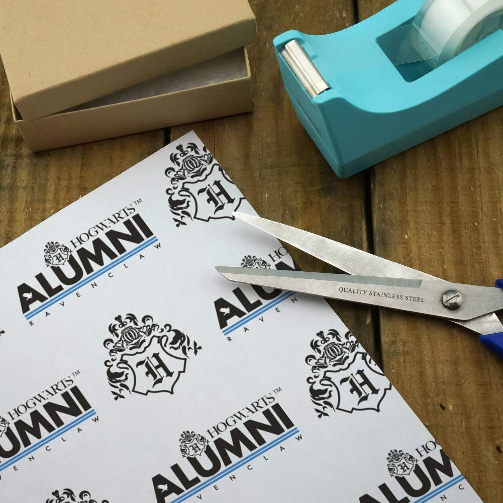 Harry Potter Ravenclaw Alumni Gift Wrap Wrapping Paper Rolls - Premium Quality, Blue & Bronze Themed, Perfect for Birthday Gifts, Christmas Presents & House Pride Decorations