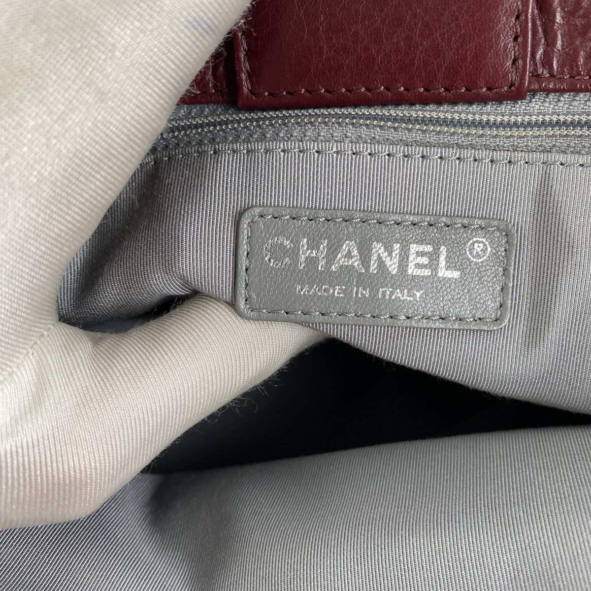 Chanel Cerf Tote Large Bag in Burgundy - Luxury Leather Handbag for Women | Perfect for Work, Travel & Everyday Use