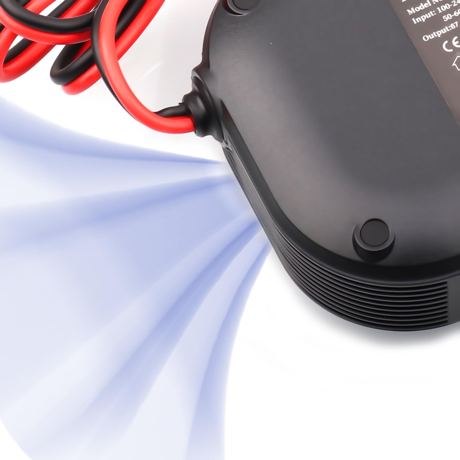 48V 54.6V 12A Smart Li-ion Battery Charger for 13S 48V Lithium Batteries - High Power Adjustable Current with 16mm Circular Aviation Connector - Perfect for Ebikes, Scooters, and Electric Vehicles