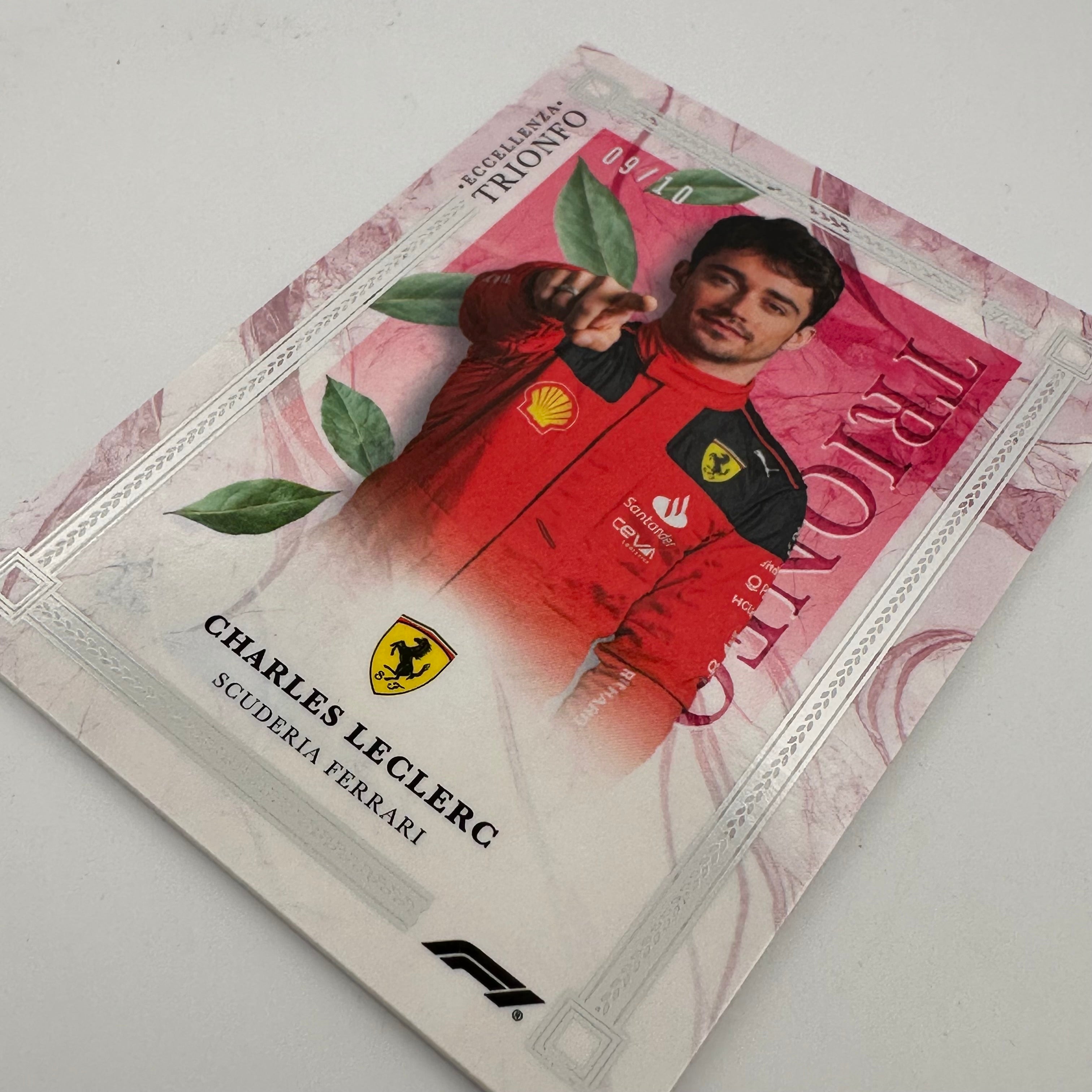 2023 Charles Leclerc Eccellenza Trionfo Red 09/10 - Premium Collectible F1 Racing Memorabilia for Display & Gifts