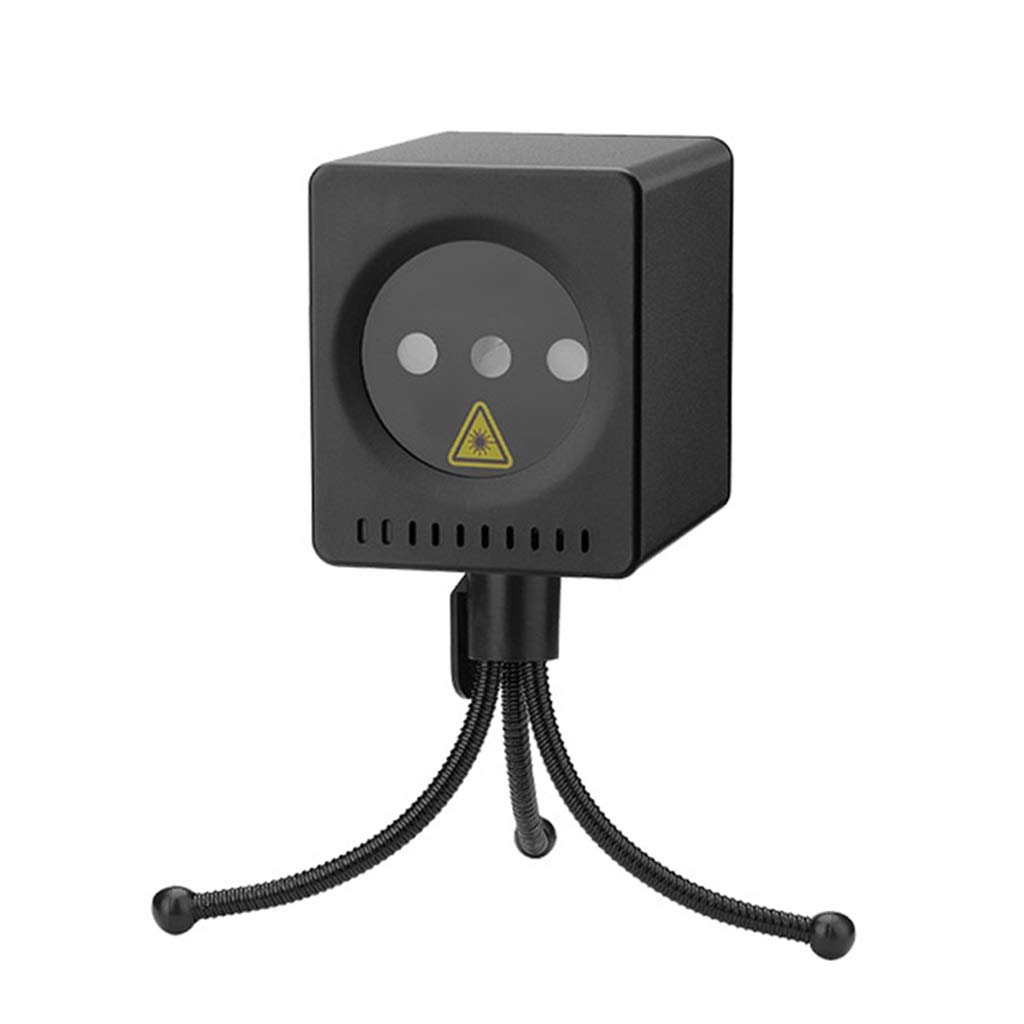 YXCKG Mini USB Projector Party Lights - 18W Sound Activated Disco Lights with Adjustable Flash Speed, Indoor Outdoor LED Light Show for Christmas, KTV, Club, Home Decoration (Black, Style B) - Perfect for Dance Parties, Weddings & Romantic Ambiance
