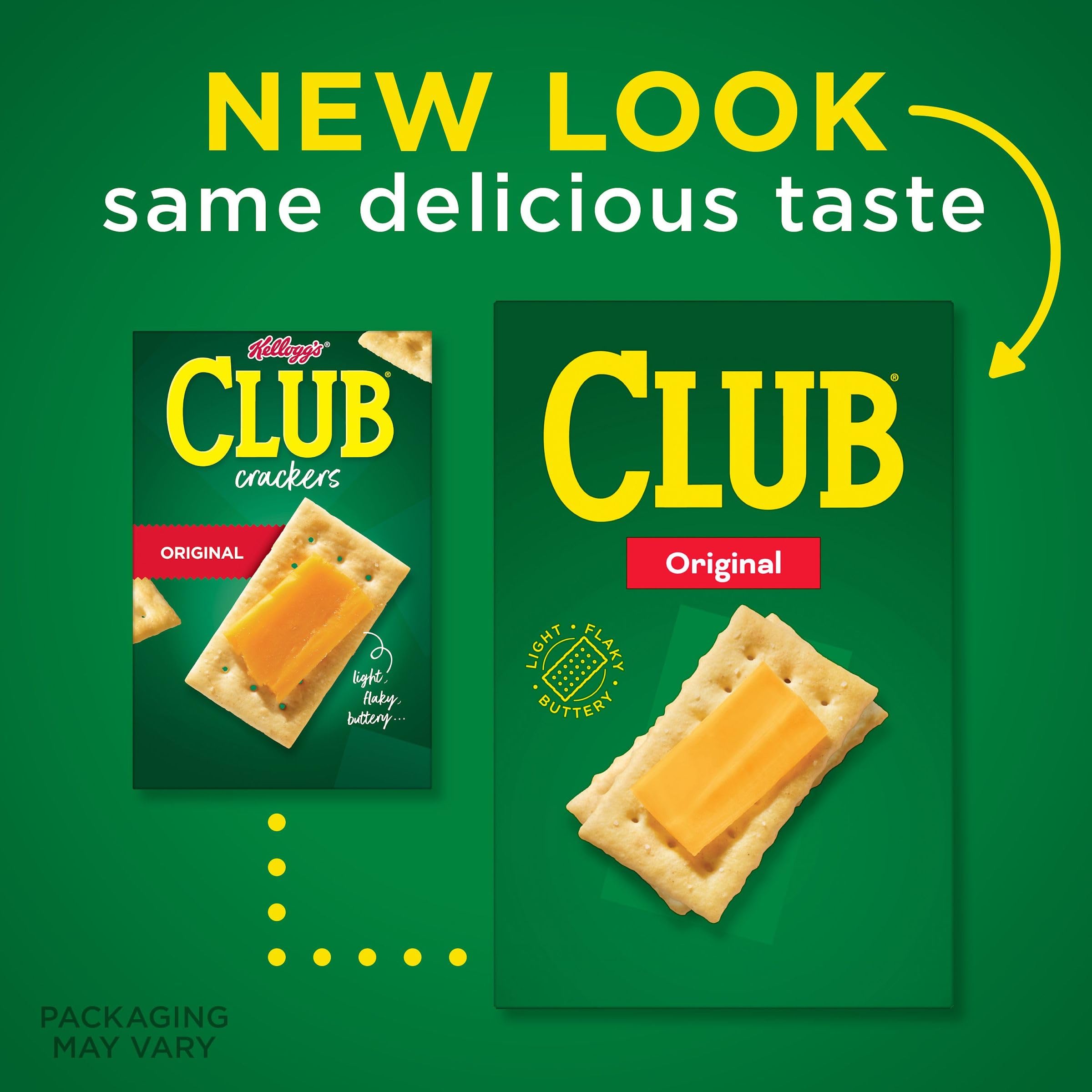 Original Club Crackers - 13.7oz Box (Pack of 1) | Classic Snack Crackers for Parties, School Lunches & Office Snacks | Perfect with Cheese, Dips & Charcuterie Boards