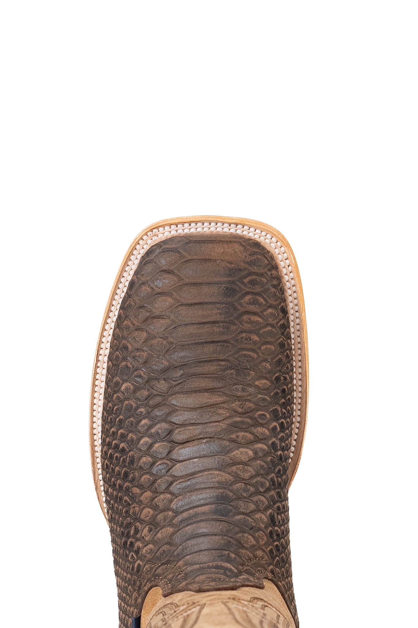 Renegade Python Square Toe Cowboy Boots for Men - Western Style Leather Boots with Exotic Snake Skin Design - Perfect for Rodeo, Country Dancing & Outdoor Adventures