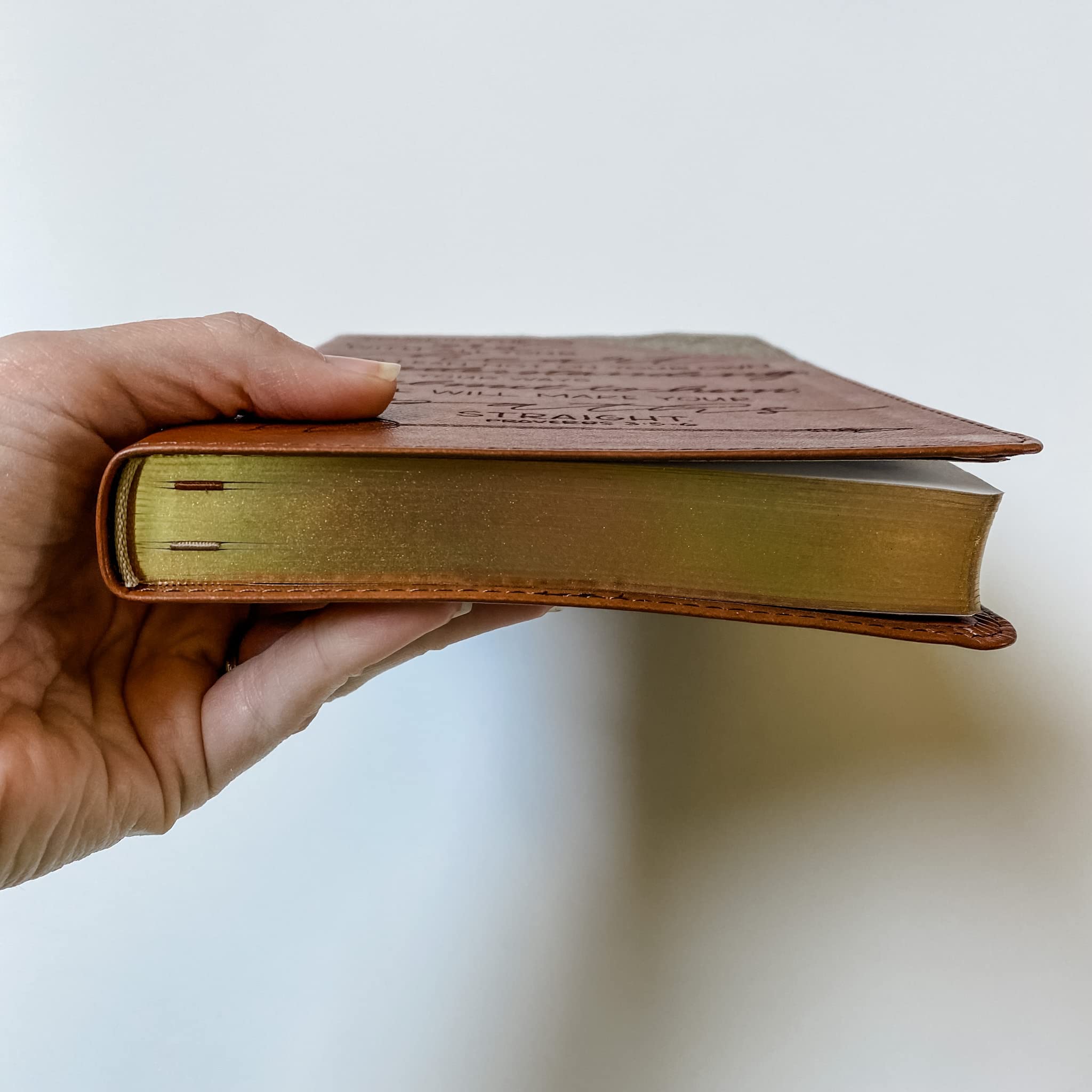 Hand Lettered & Laser Engraved Two-Tone NIV Bible - Premium Personalized Gift for Weddings, Baptisms, Graduations & Birthdays | Perfect for Religious Ceremonies, Daily Devotion & Special Occasions