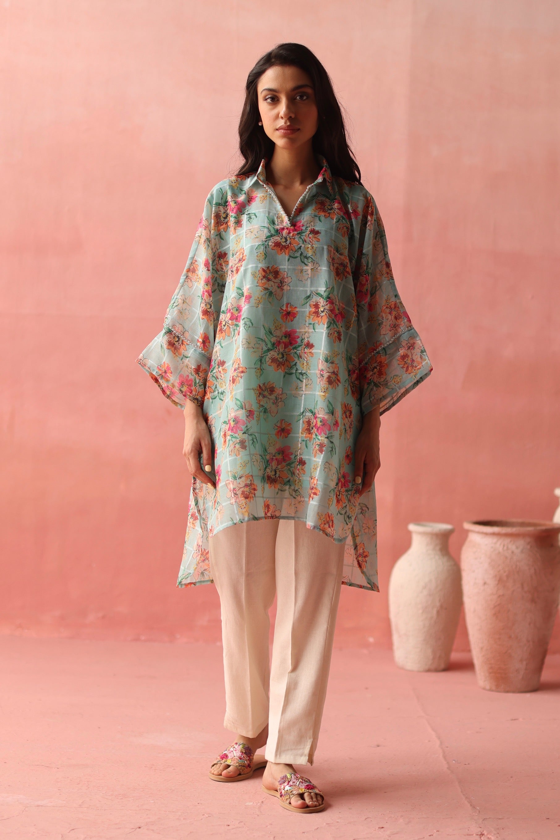 Valley Kaftan - Elegant Bohemian Maxi Dress for Women | Perfect for Beach, Vacation & Summer Outfits | Lightweight & Flowy Boho Chic Dress