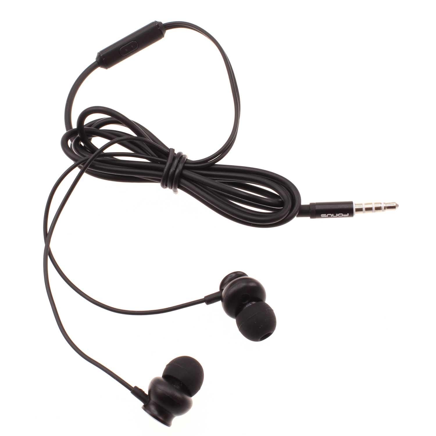 Hi-Fi Wired Earphones with Noise Cancelling Mic - Compatible with Boost Mobile Summit Flip & Cricket Debut Flex Flip - Metal In-Ear Headphones for Workouts, Commuting & Gaming