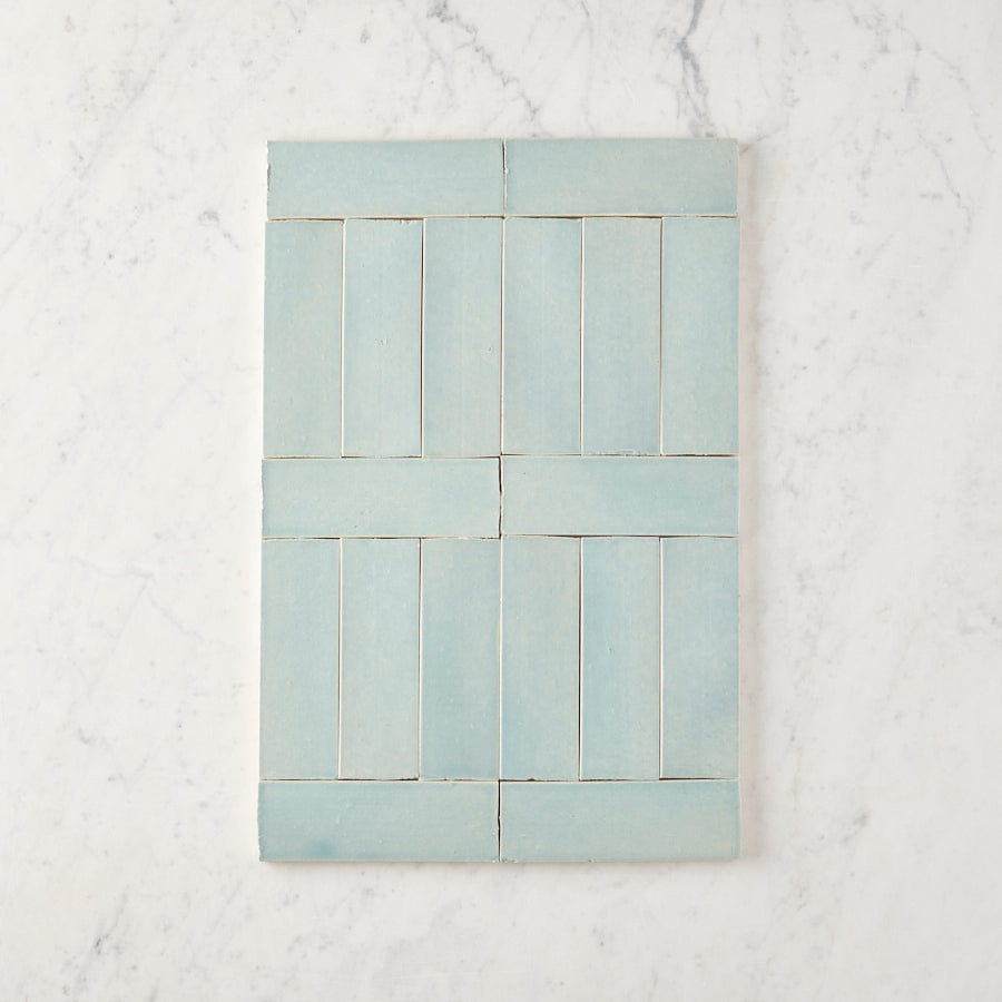 Premium Noosa Gloss Sky Blue Subway Tile - High-Quality Ceramic Wall & Backsplash Tile for Kitchen, Bathroom, Shower - Easy to Clean & Waterproof (10 Pack) - Perfect for Modern Home Renovation & DIY Projects